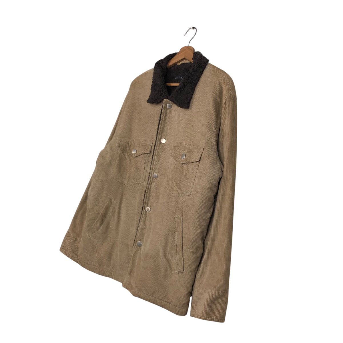 Japanese Brand 📌Vintage Biker Jacket Flat Linner Sherpa Blanket Size US L / EU 52-54 / 3 - 3 Thumbnail