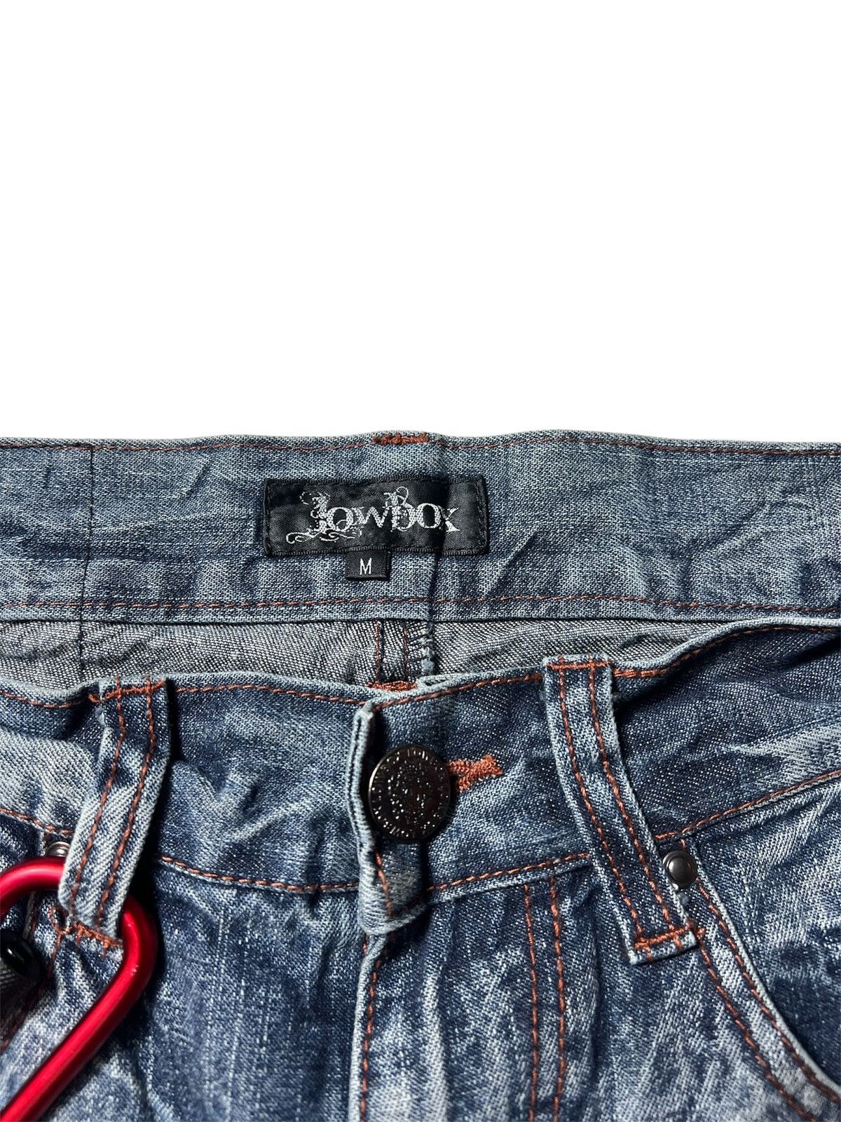 Japanese Brand Sick 2000s Lowbox Distressed Pants Size US 30 / EU 46 - 6 Thumbnail