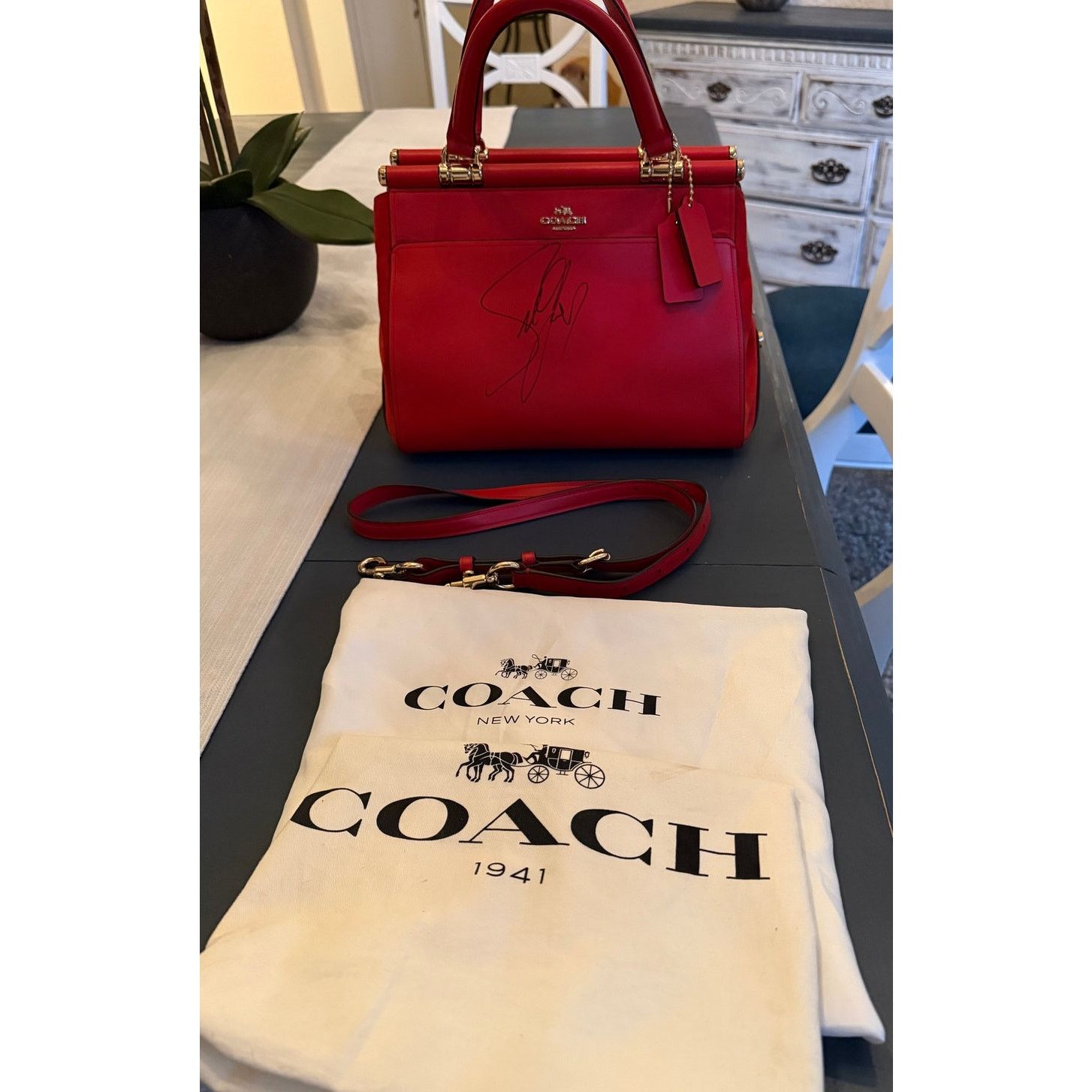 Coach Coach x Selena Gomez Limited Edition Red Leather Bag Size ONE SIZE - 6 Thumbnail