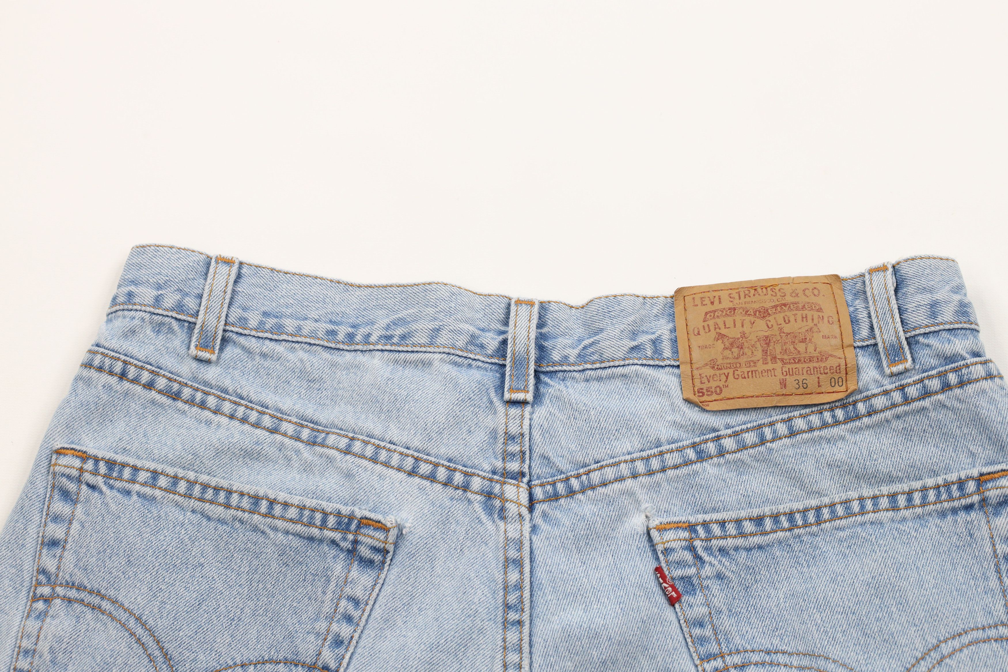 Levi's × Vintage Vintage Y2K 2000 Levis 550 Fit Denim Shorts Jorts USA Size US 34 / EU 50 - 11 Thumbnail