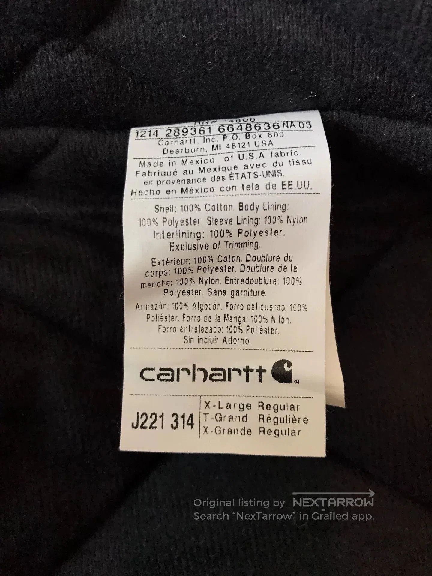 Carhartt Carhartt x Mossy Oak Camo Hooded Jacket. Size US XL / EU 56 / 4 - 9 Thumbnail