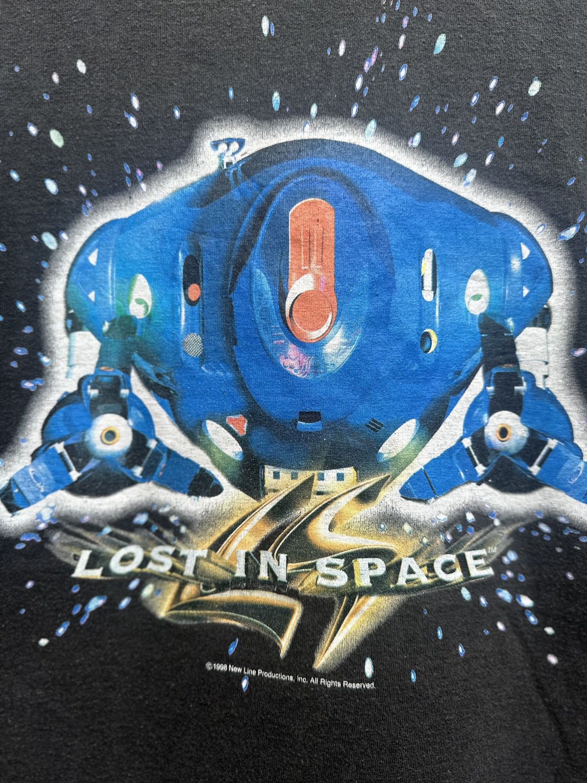 Vintage Vintage 90s Lost In Space Movie Faded Tee Size US L / EU 52-54 / 3 - 2 Thumbnail