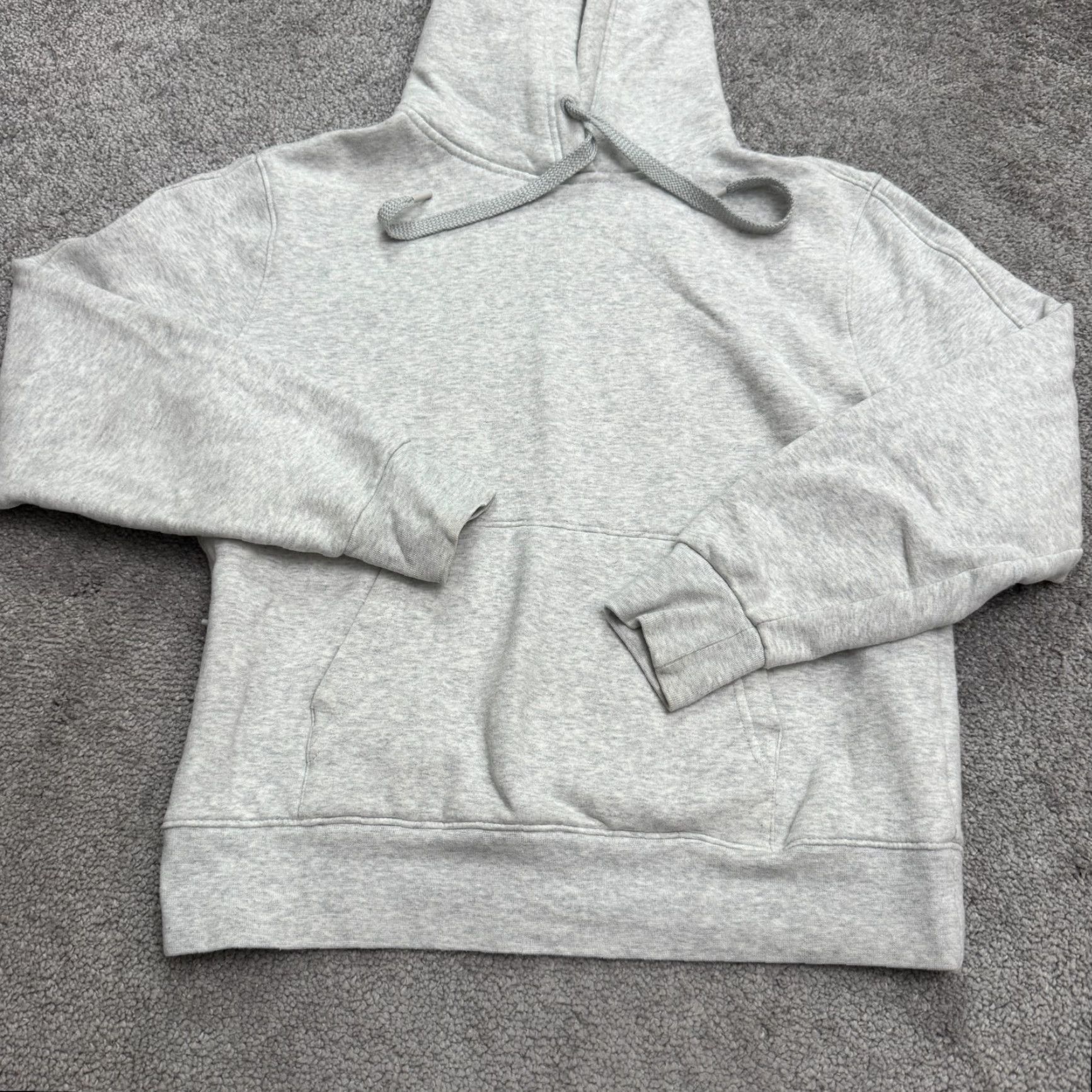Vintage Unbranded Hoodie Pullover Sweatshirt Women Medium Gray Zip Pockets Fleece Active Size M / US 6-8 / IT 42-44 - 3 Thumbnail