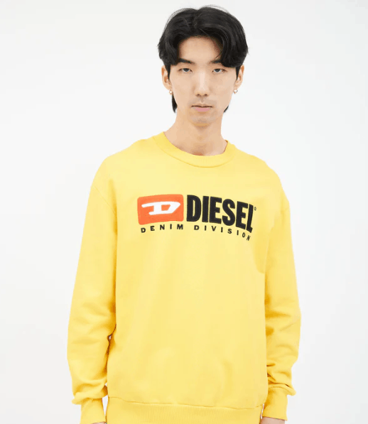 Diesel DIESEL Denim Division Sweatshirt In Yellow Size US S / EU 44-46 / 1 - 2 Thumbnail