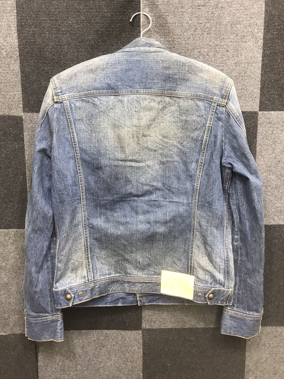 Japanese Brand Archival VelvetBlue Japanese Art Designer Trucker Jacket Size US M / EU 48-50 / 2 - 12 Thumbnail