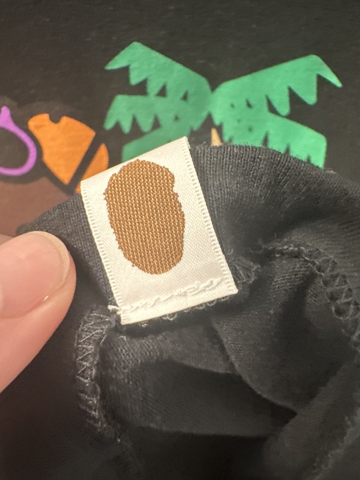 Bape Bape Baby Milo Palm Trees Black Tee Size US XL / EU 56 / 4 - 7 Thumbnail