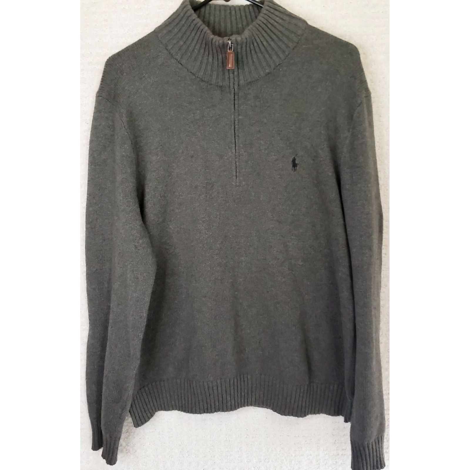 Polo Ralph Lauren Polo Ralph Lauren Sweater Men L Gray Cotton Knit 1/4 Zip Mock Neck Polo Ralph Lauren Sweater L Gray Cotton Knit 1/4 Zip Mock Neck Size US L / EU 52-54 / 3 - 2 Thumbnail