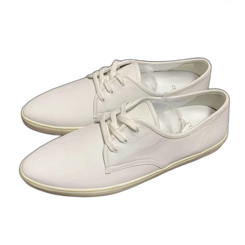 Celine Celine White Leather Casual Sneakers Size 41 Size US 10 / IT 40 - 1 Thumbnail