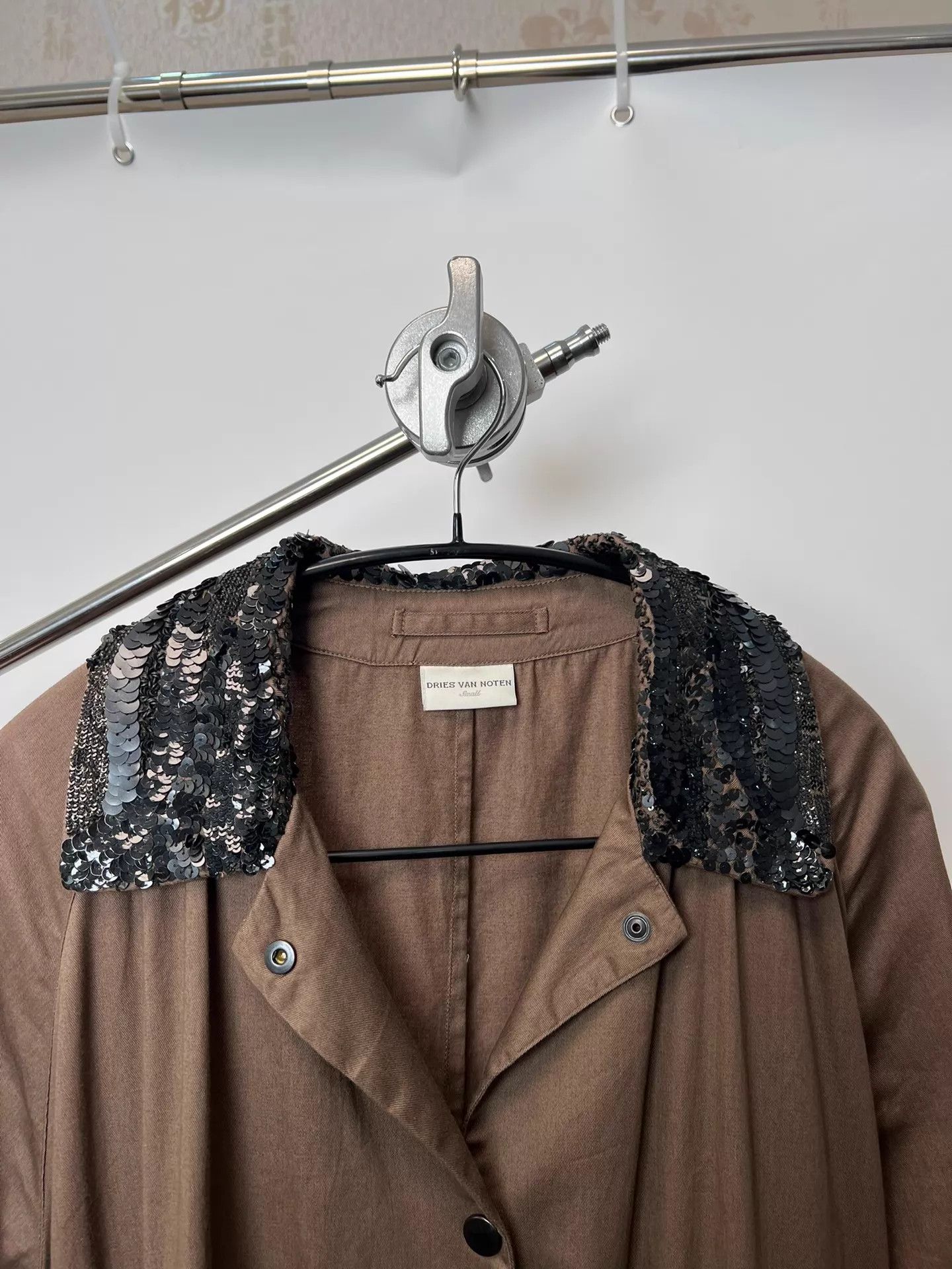 Dries Van Noten Dries Van Noten Sequin Toasted Trench Coat Oversized Size S / US 4 / IT 40 - 3 Thumbnail