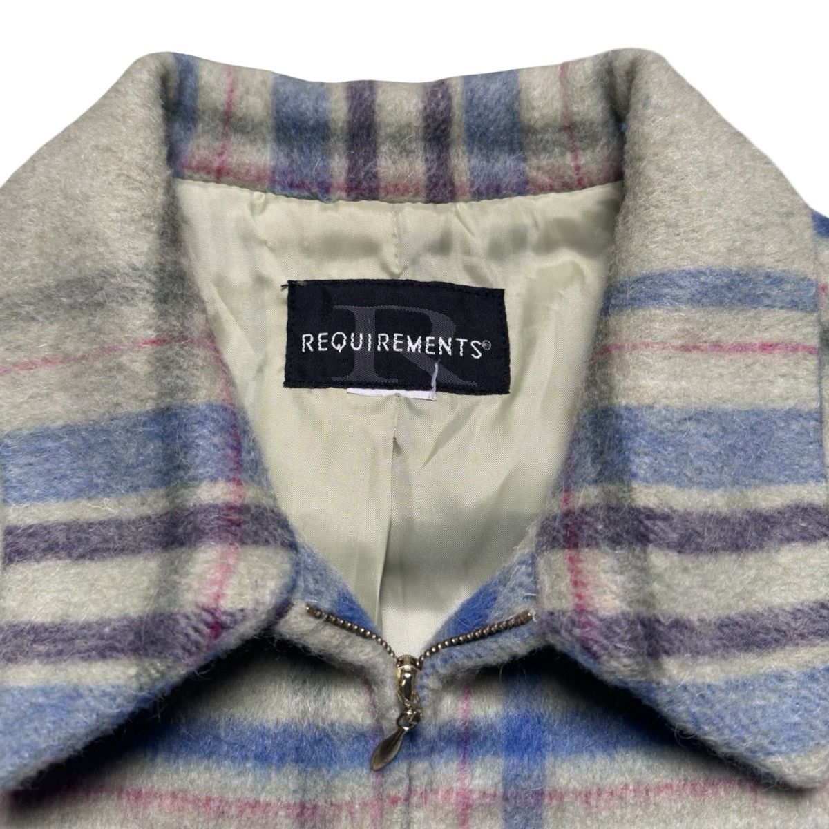 Other Vintage Requirements Mohair Acrylic Plaid Blazer Full Zip XL Size XL / US 12-14 / IT 48-50 - 3 Thumbnail