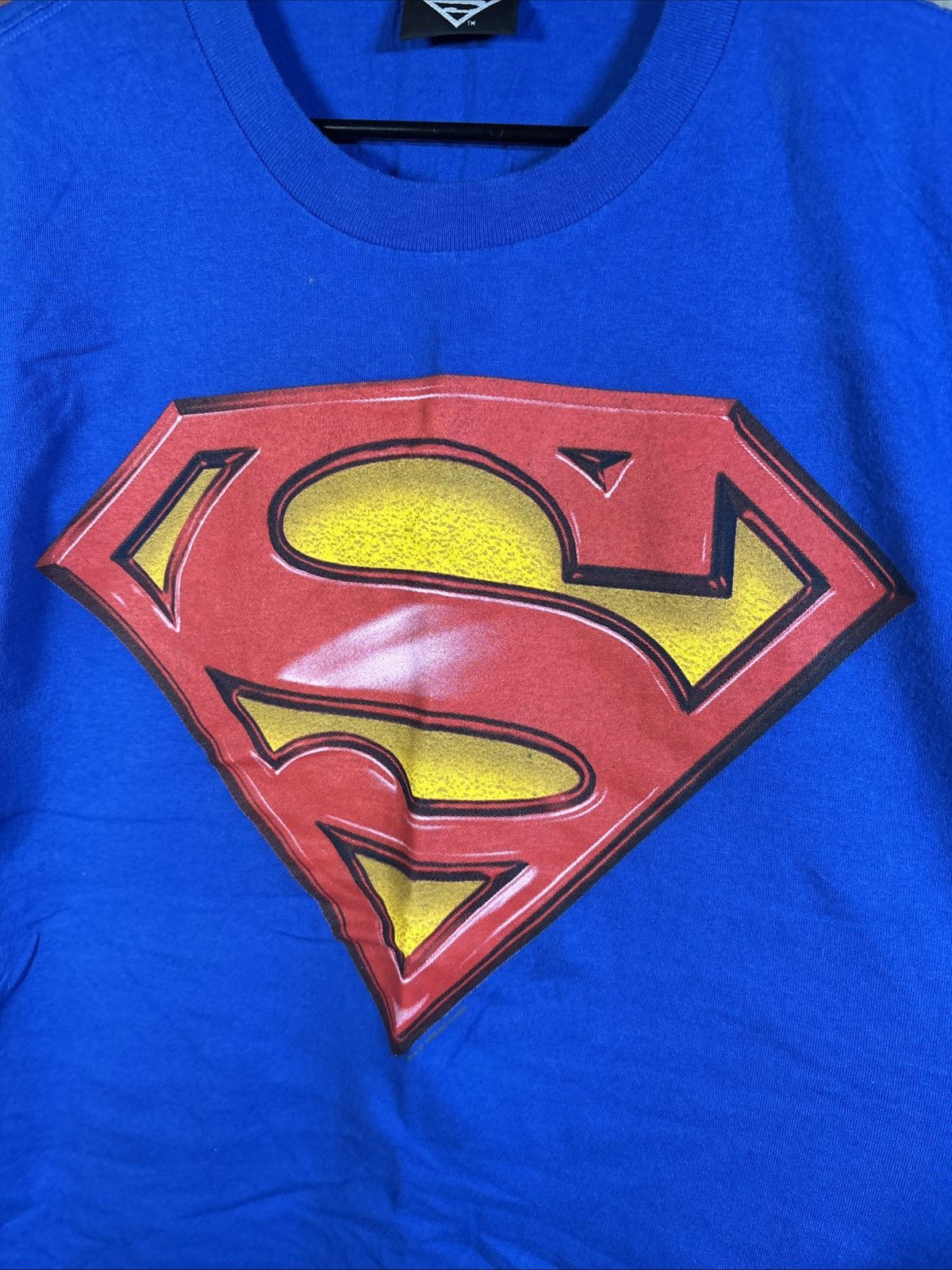 DC Comics Vintage 90s Superman 1997 Shirt Logo Single Stitch Sz L Size US L / EU 52-54 / 3 - 2 Thumbnail