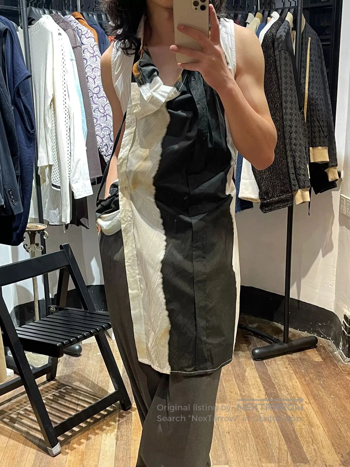 Ann Demeulemeester Ann Demeulemeester Watercolor Double. Size XS / US 0-2 / IT 36-38 - 2 Thumbnail