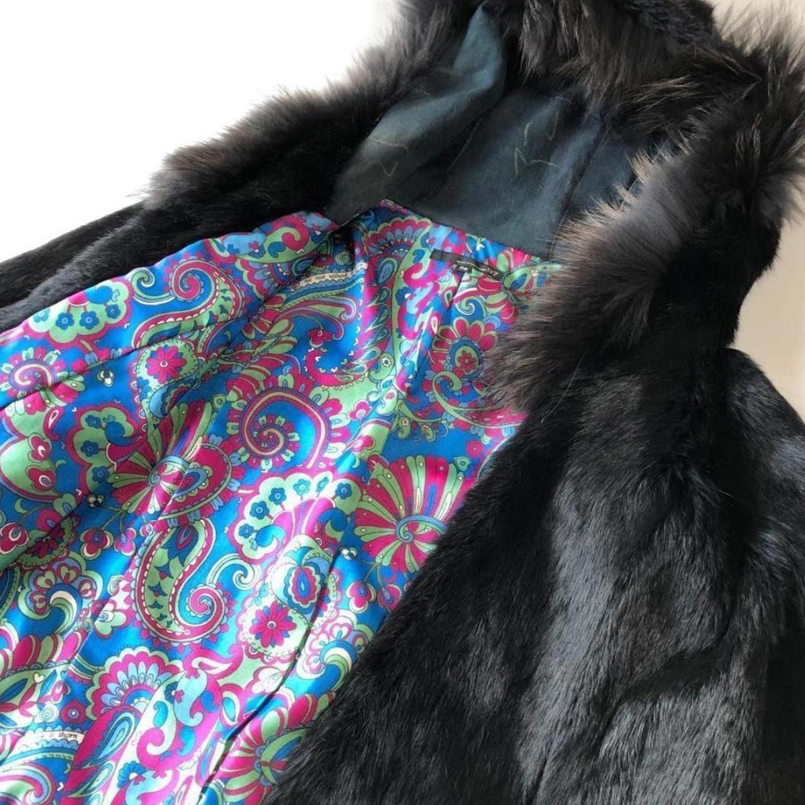 Other Real rabbit and raccoon fur 2000s poncho style jacket coat Size XS / US 0-2 / IT 36-38 - 6 Thumbnail