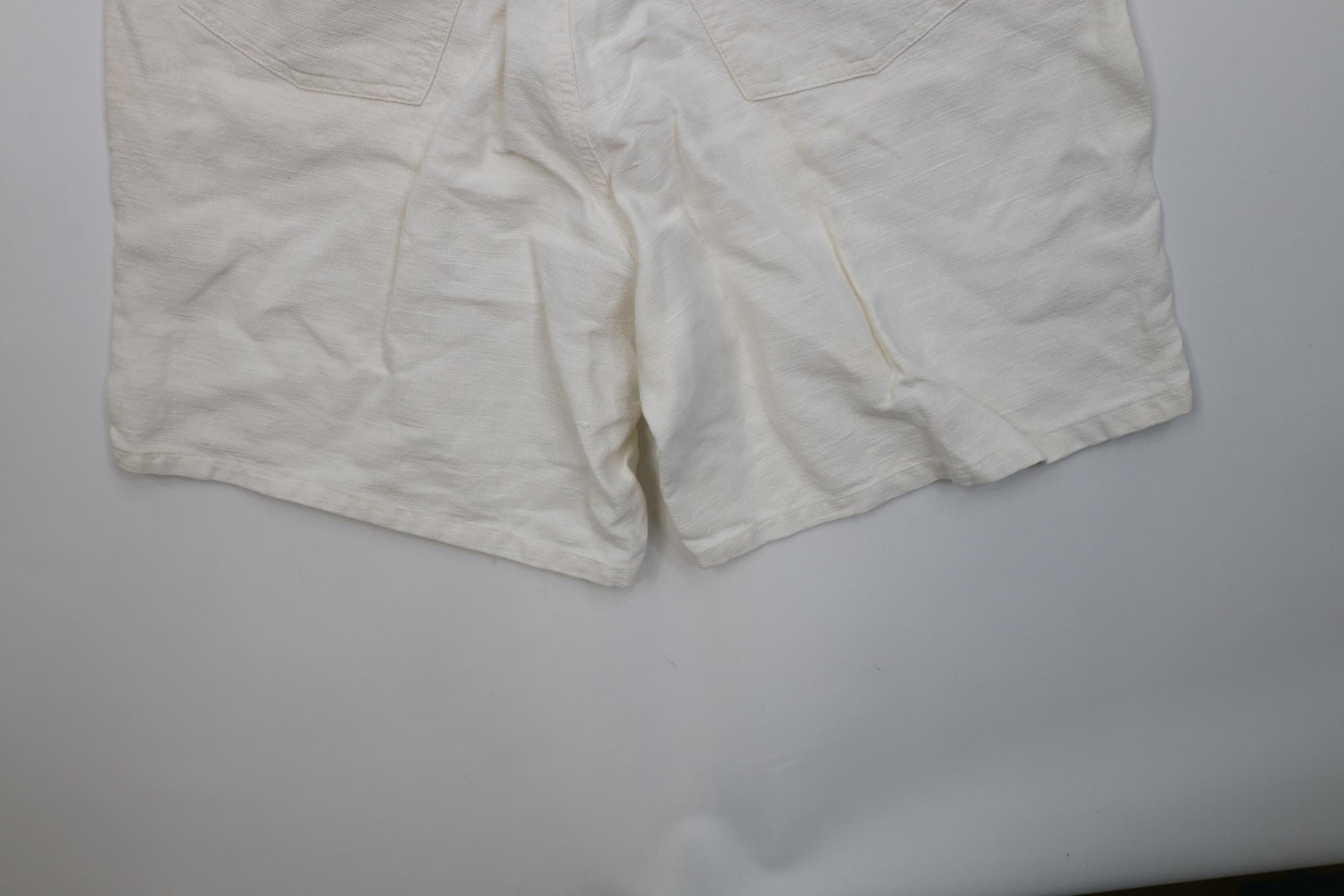 Vintage Vintage 80s 90s Streetwear Weave Shorts Cream Ramie Cotton Size 30" / US 8 / IT 44 - 11 Thumbnail