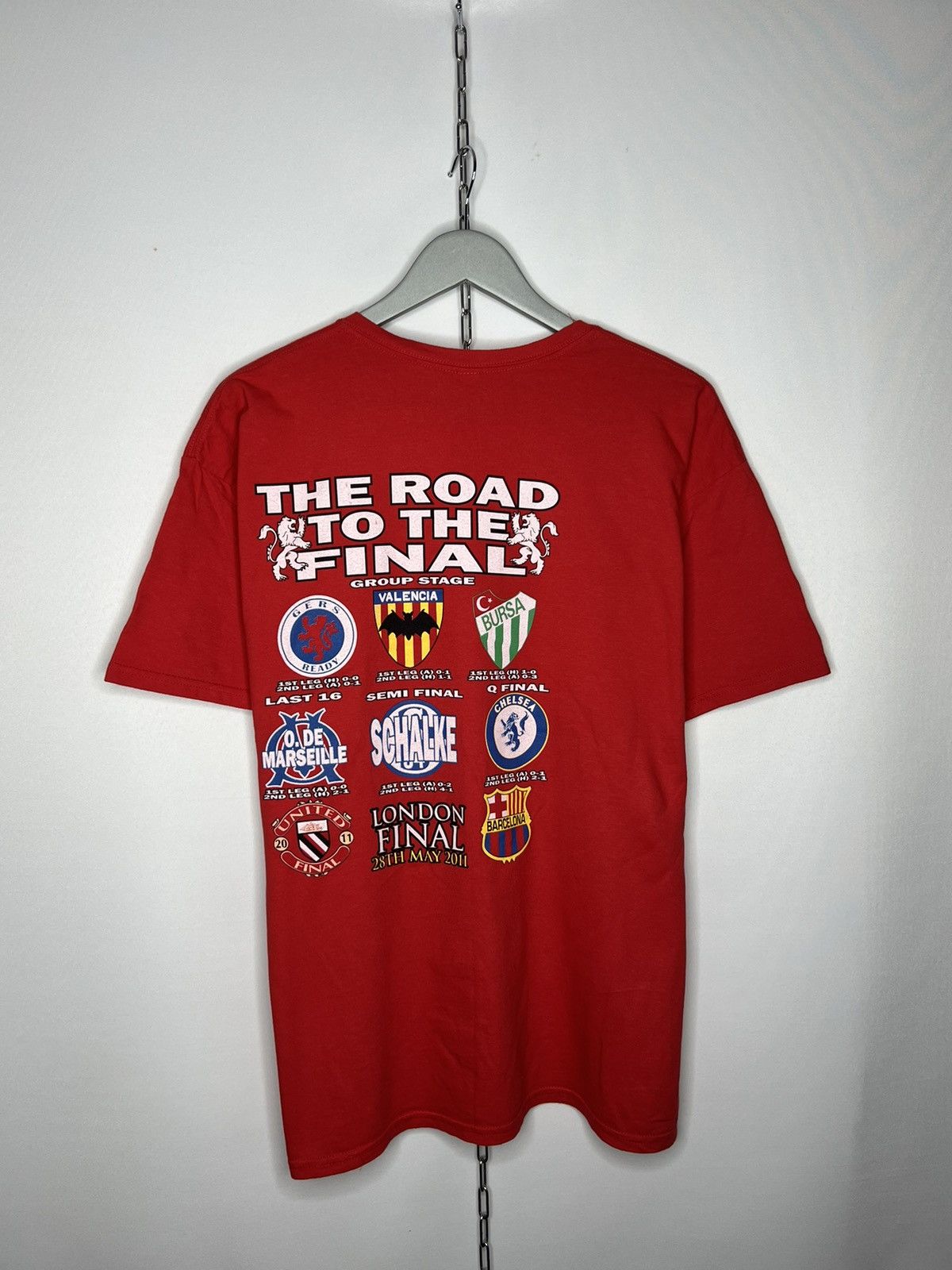 Other ⚽️London Final 2011 Manchester United Tee T-Shirt⚽️ Size US XL / EU 56 / 4 - 3 Thumbnail
