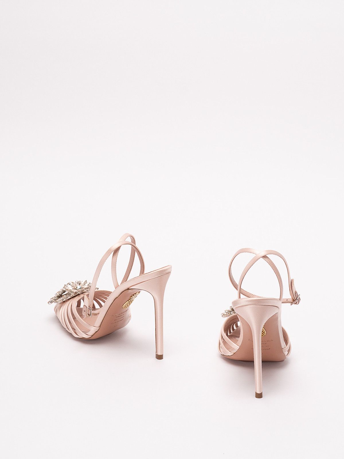 Aquazzura o1srvl11e1024 Heel in Beige Size US 9 / IT 39 - 3 Thumbnail
