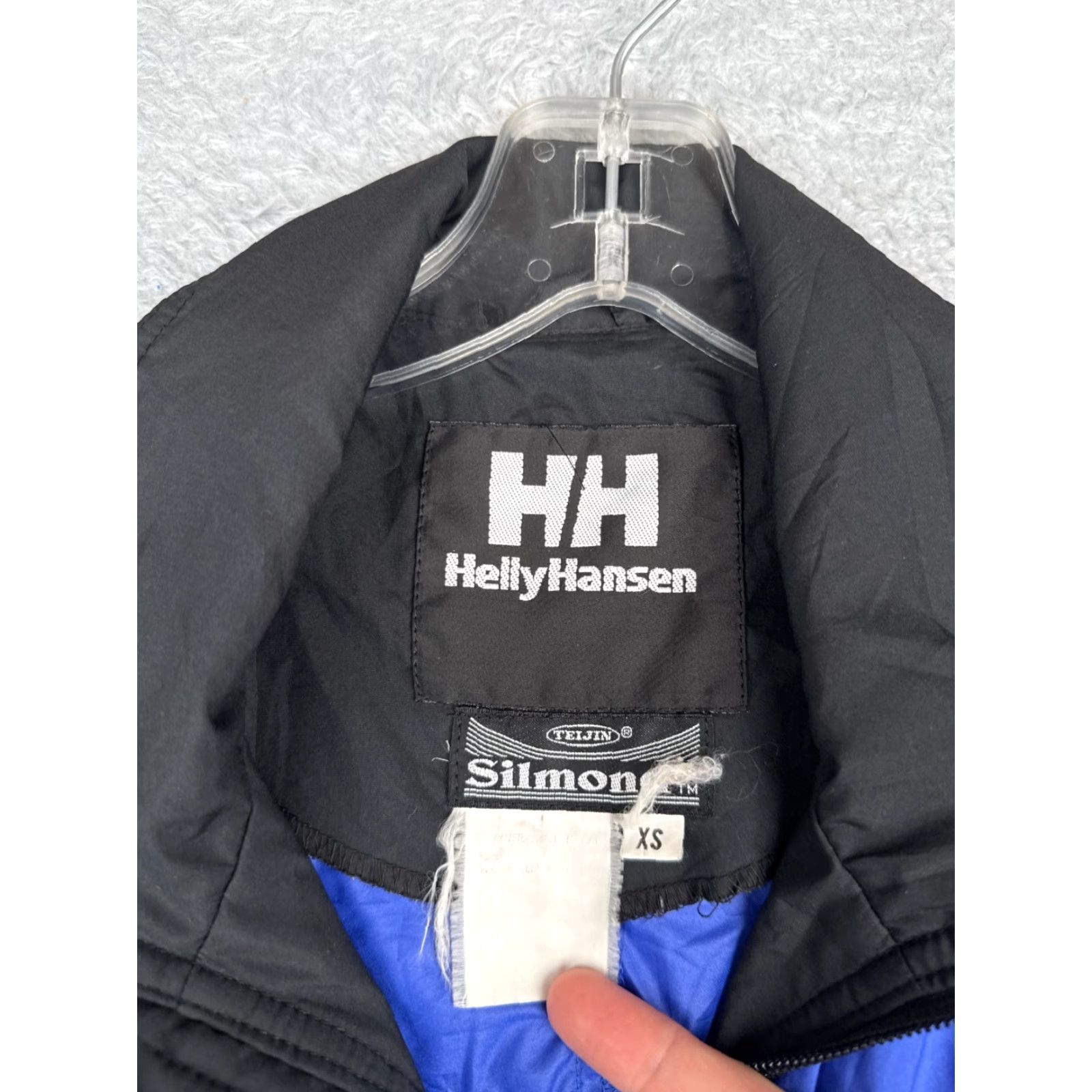 Helly Hansen Helly Hansen Jacket Womens Extra Small Blue Windbreaker Mock Neck Teijen Silmond Size L / US 10 / IT 46 - 6 Thumbnail