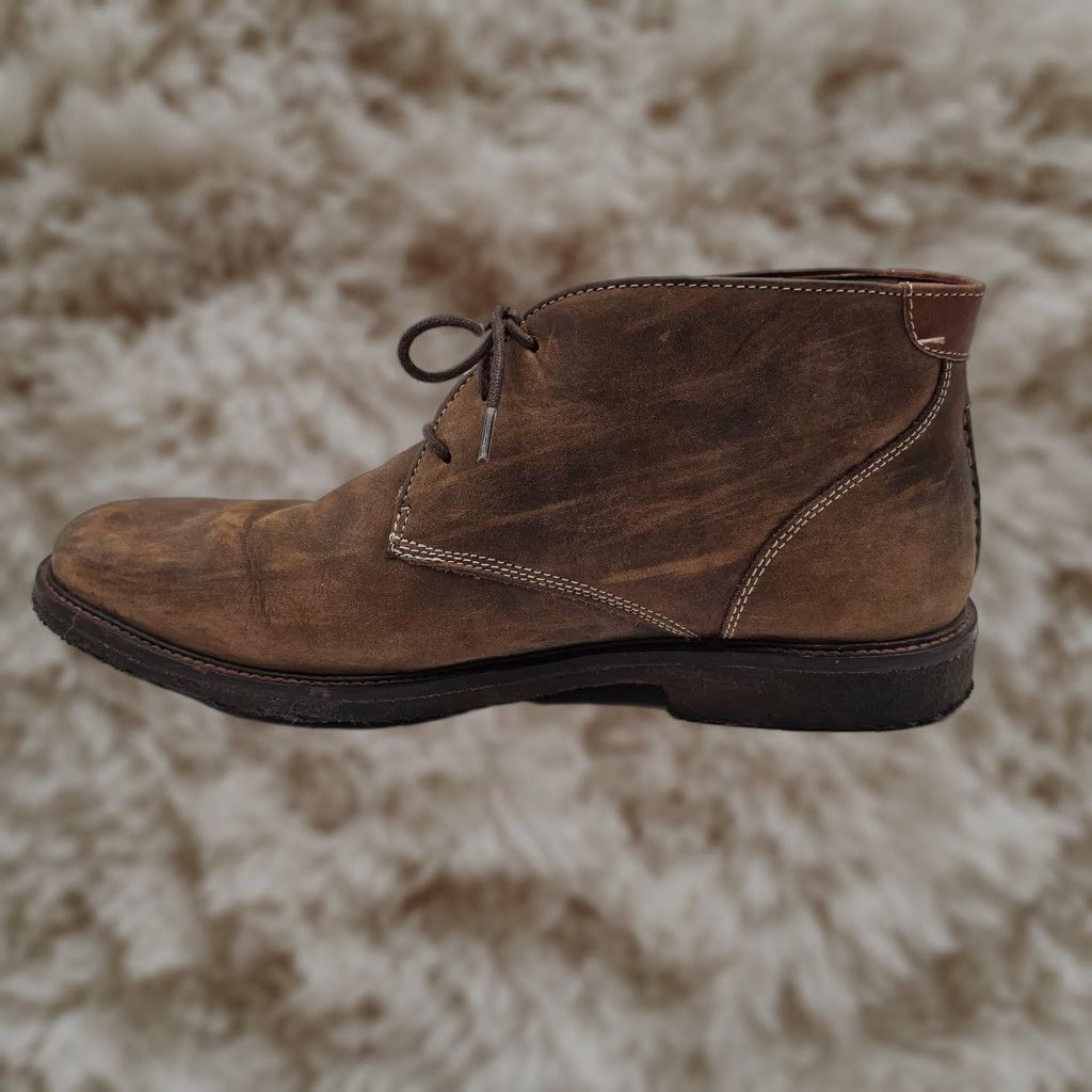 Johnston & Murphy Johnston & Murphy Mens Brown Suede Chelsea  display picture 2