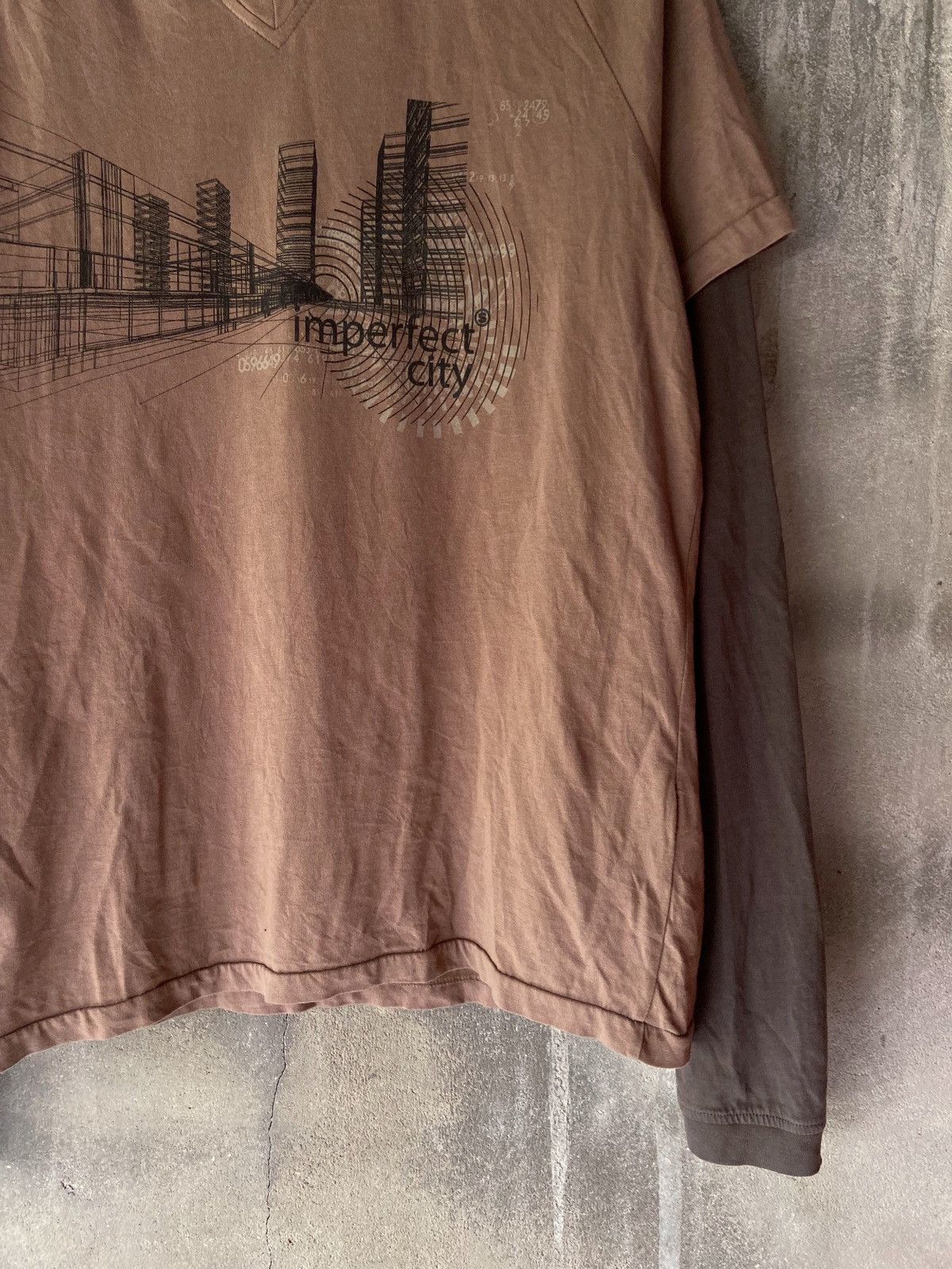 Japanese Brand DOUBLE LAYER IMPERFECT CITY LONG SLEEVE Size US L / EU 52-54 / 3 - 6 Thumbnail