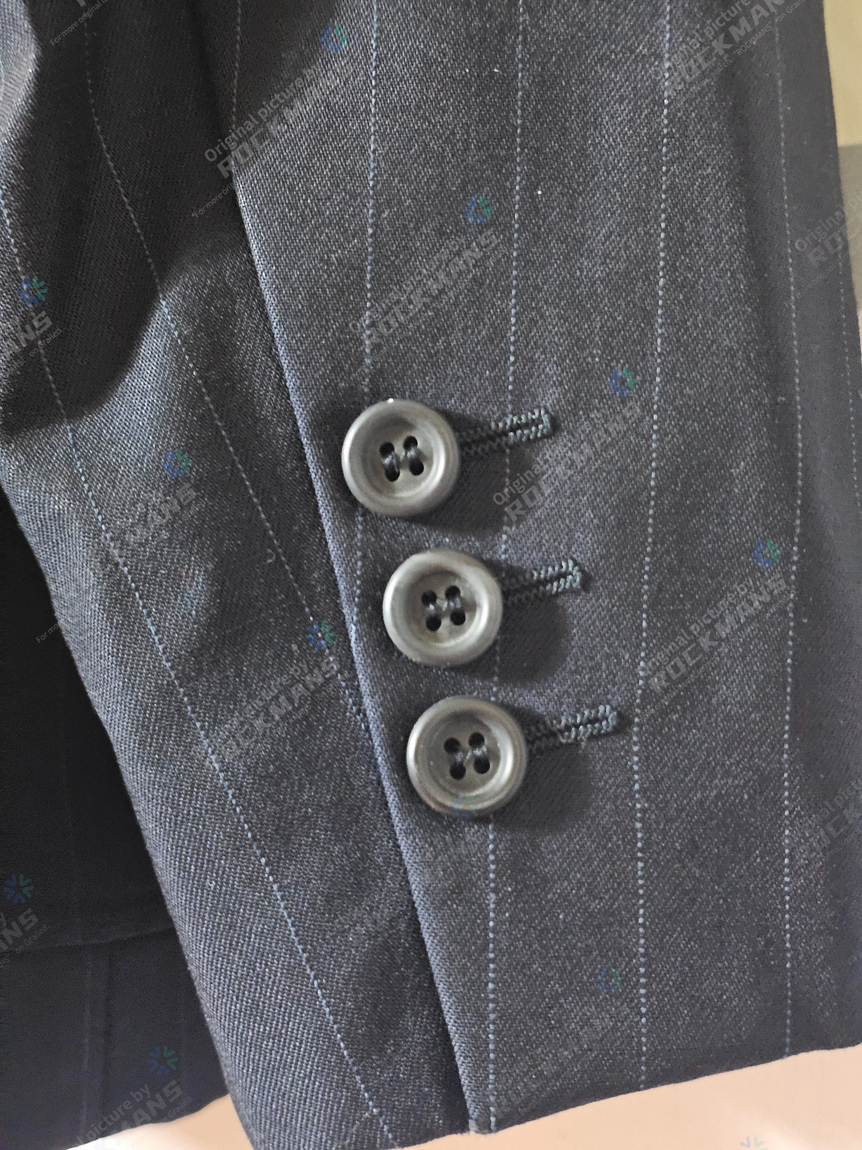 Dries Van Noten Dries Van Noten Blzers Jacke Black Wool Stripe Size 48 Size 48L - 5 Thumbnail