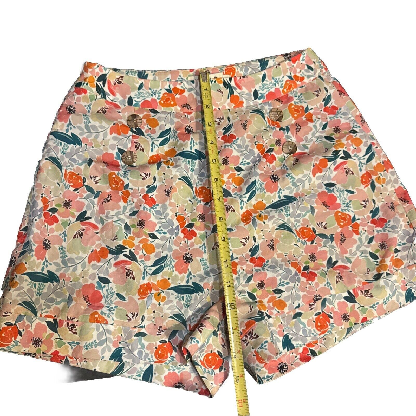 Other Molly Bracken Floral Shorts Lightweight Wrinkle Free Coastal Size 25" / US 0 / IT 36 - 10 Thumbnail