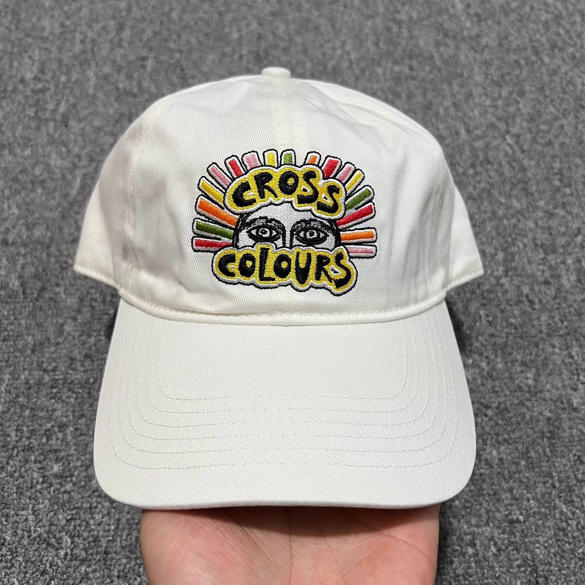 Cross Colours Cross Colours Embroidered Curved Brim Baseball Cap Q7 Size ONE SIZE - 1 Thumbnail
