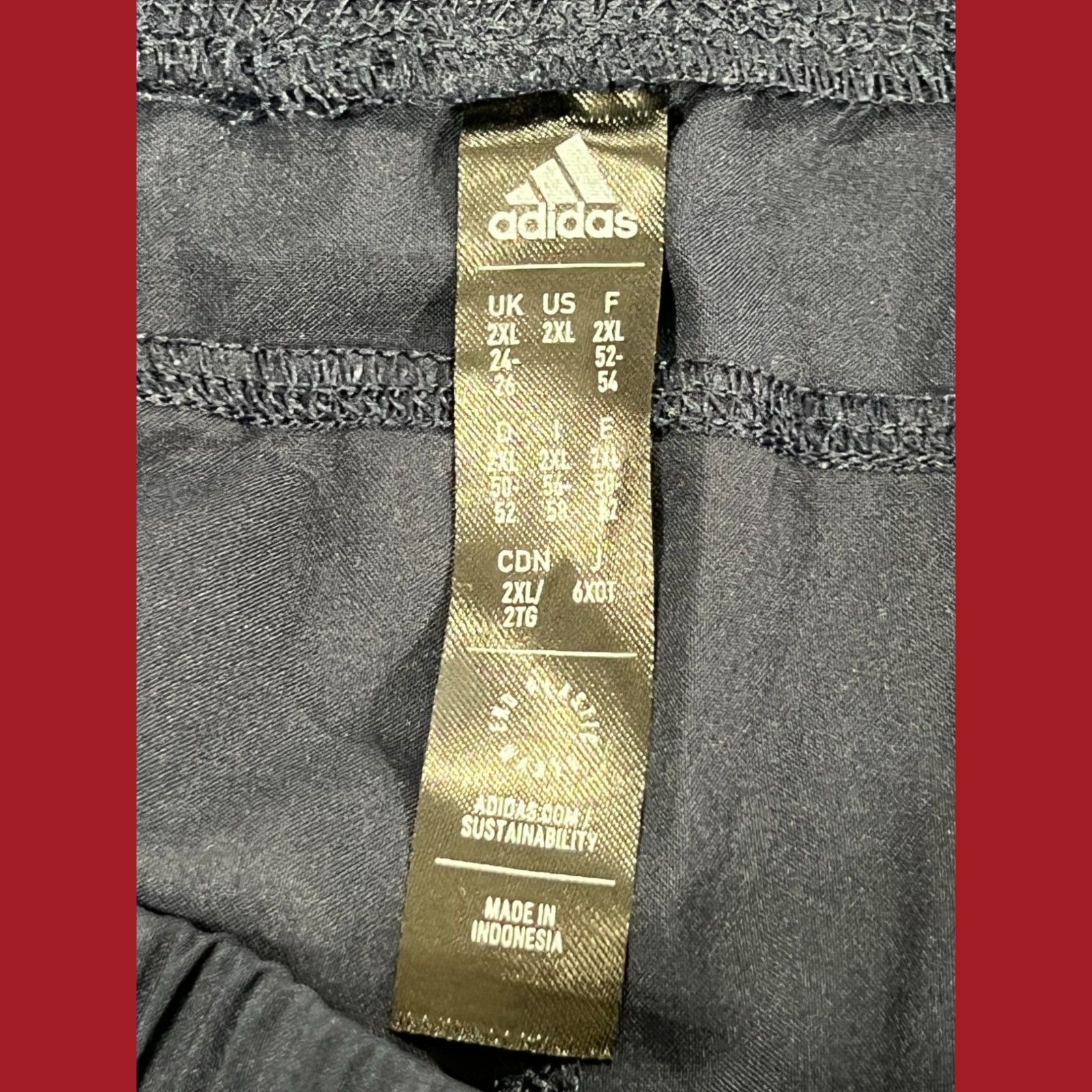 Adidas Adidas-Women's Pacer 3 Stripes Moisture Wicking Elastic Wais Size 42" / US 20 - 13 Thumbnail
