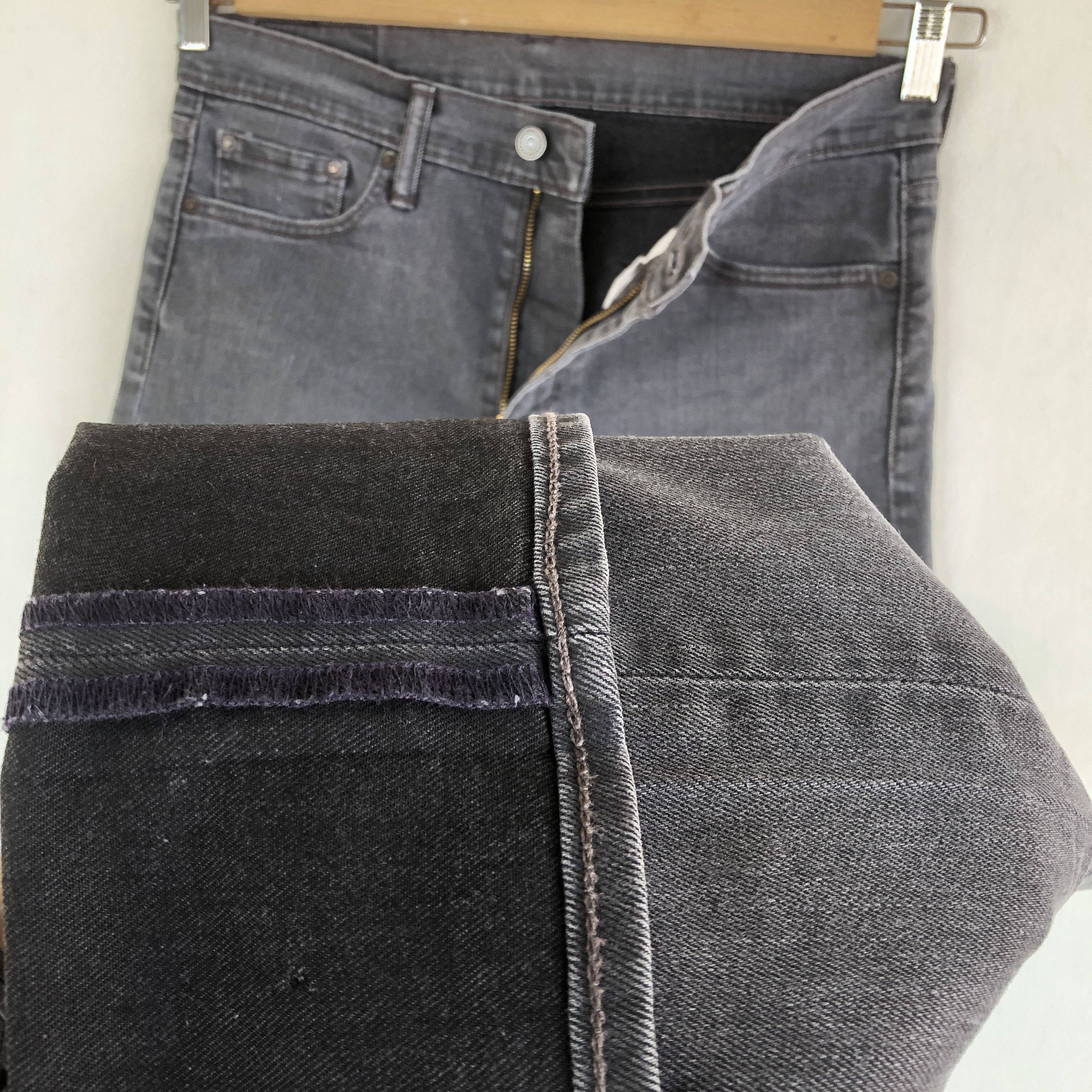Jean × Levi's × Vintage Vintage Levis Grunge Jeans Levi's 513 Ash Gray Denim Pants Size US 32 / EU 48 - 8 Thumbnail