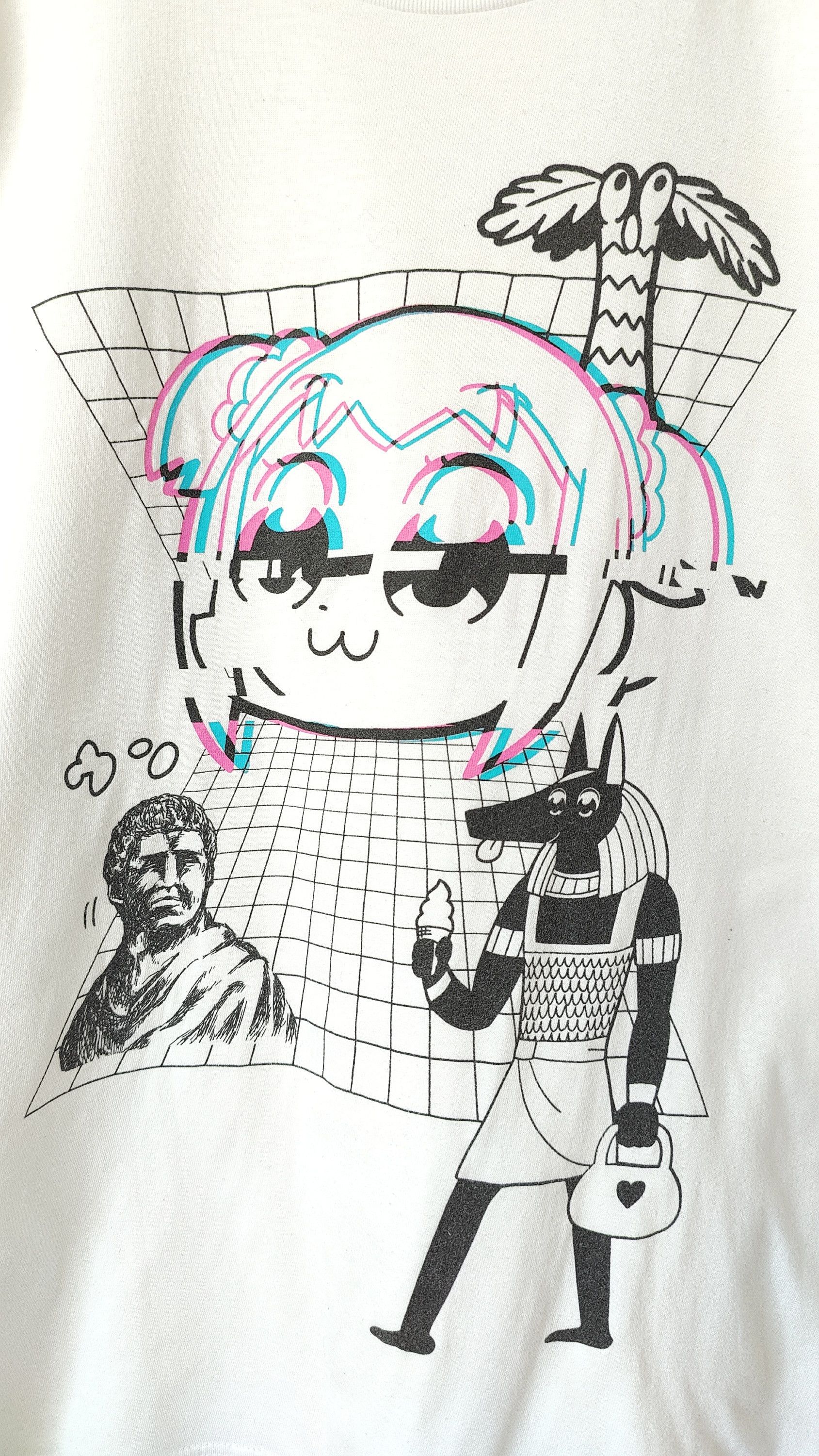 Anime RARE Anime COSPA x Pop Team Epic Kusowave Vintage Tshirt Size US XL / EU 56 / 4 - 4 Thumbnail