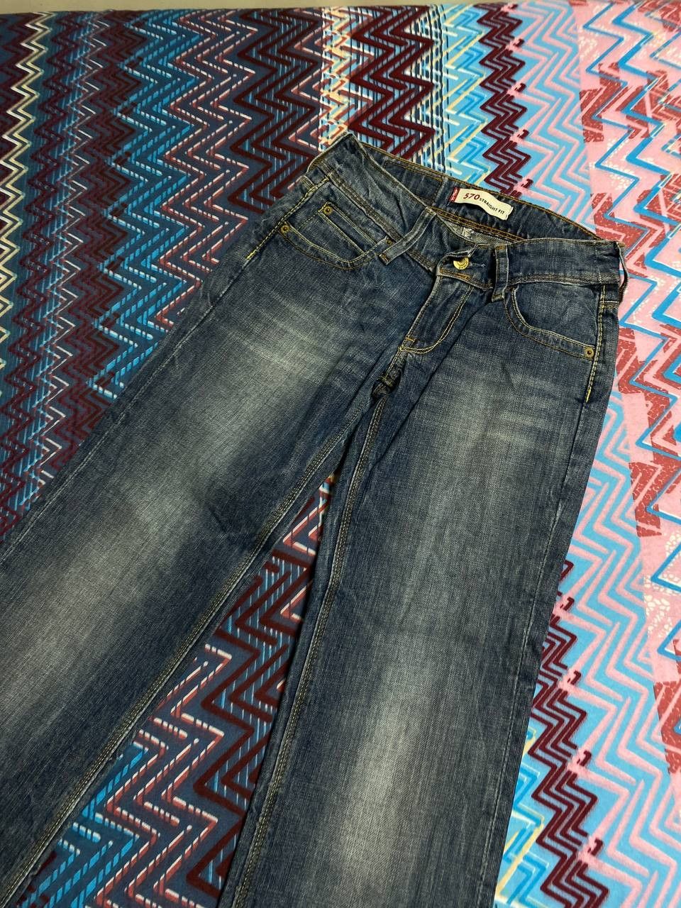Levi's × Vintage Vintage Levi’s 570 baggy loose y2k jeans Size 25" / US 0 / IT 36 - 7 Thumbnail