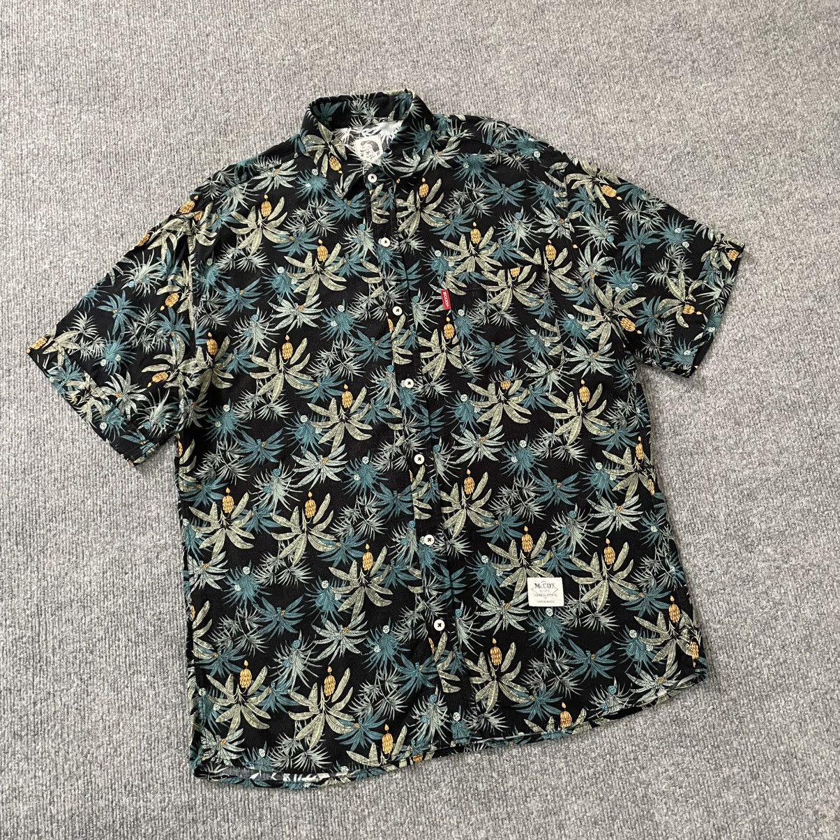 Japanese Brand The Real McCoy Hawaiian Shirt Botanical Printed Casual Size US M / EU 48-50 / 2 - 2 Thumbnail