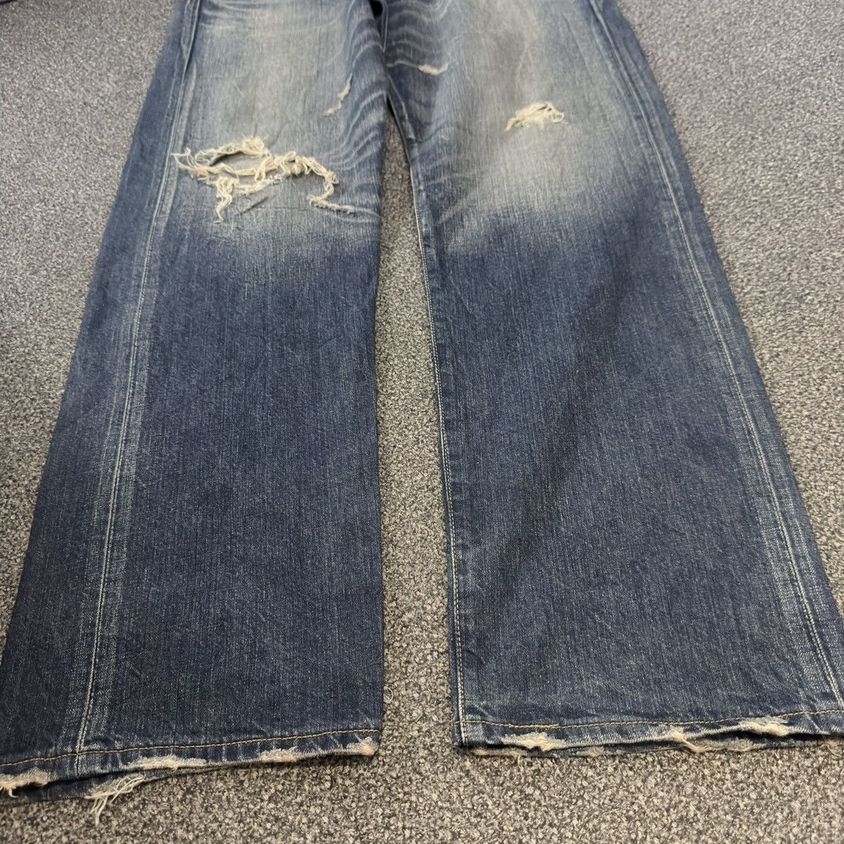 Engineered Garments × Levi's Archives ‼️ Vintage Y2K Levis 501 Distress Faded Aging Denim Size US 36 / EU 52 - 7 Thumbnail