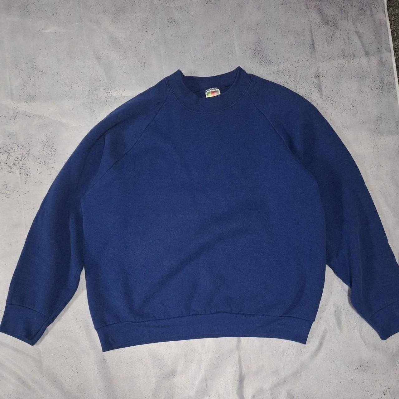 Fruit Of The Loom Blue Fruit of the Loom sweatshirt #retro Size US L / EU 52-54 / 3 - 1 Thumbnail