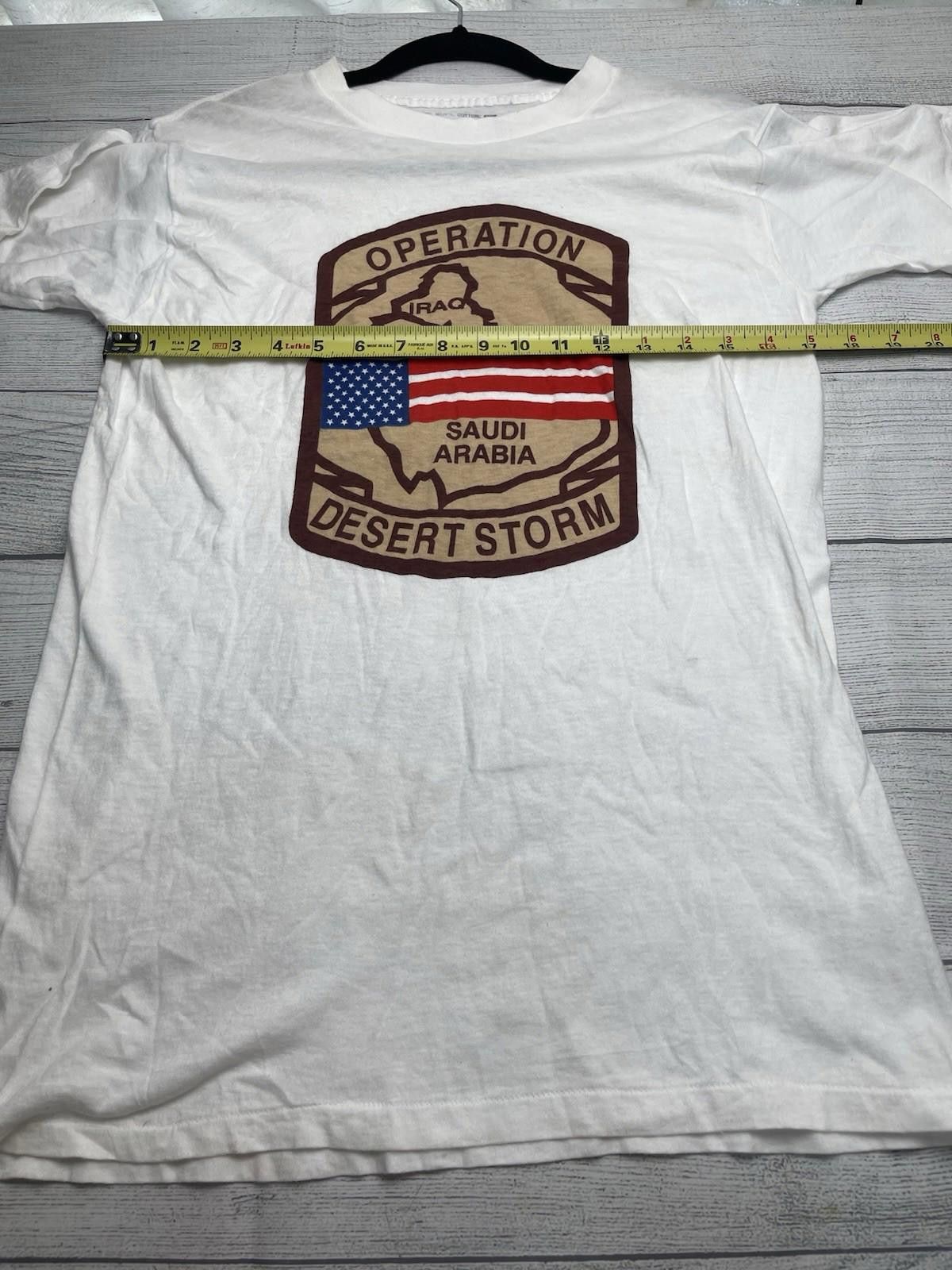 Hanes Vintage Operation Desert Storm Shirt Men M Army USA Single Size US M / EU 48-50 / 2 - 8 Thumbnail