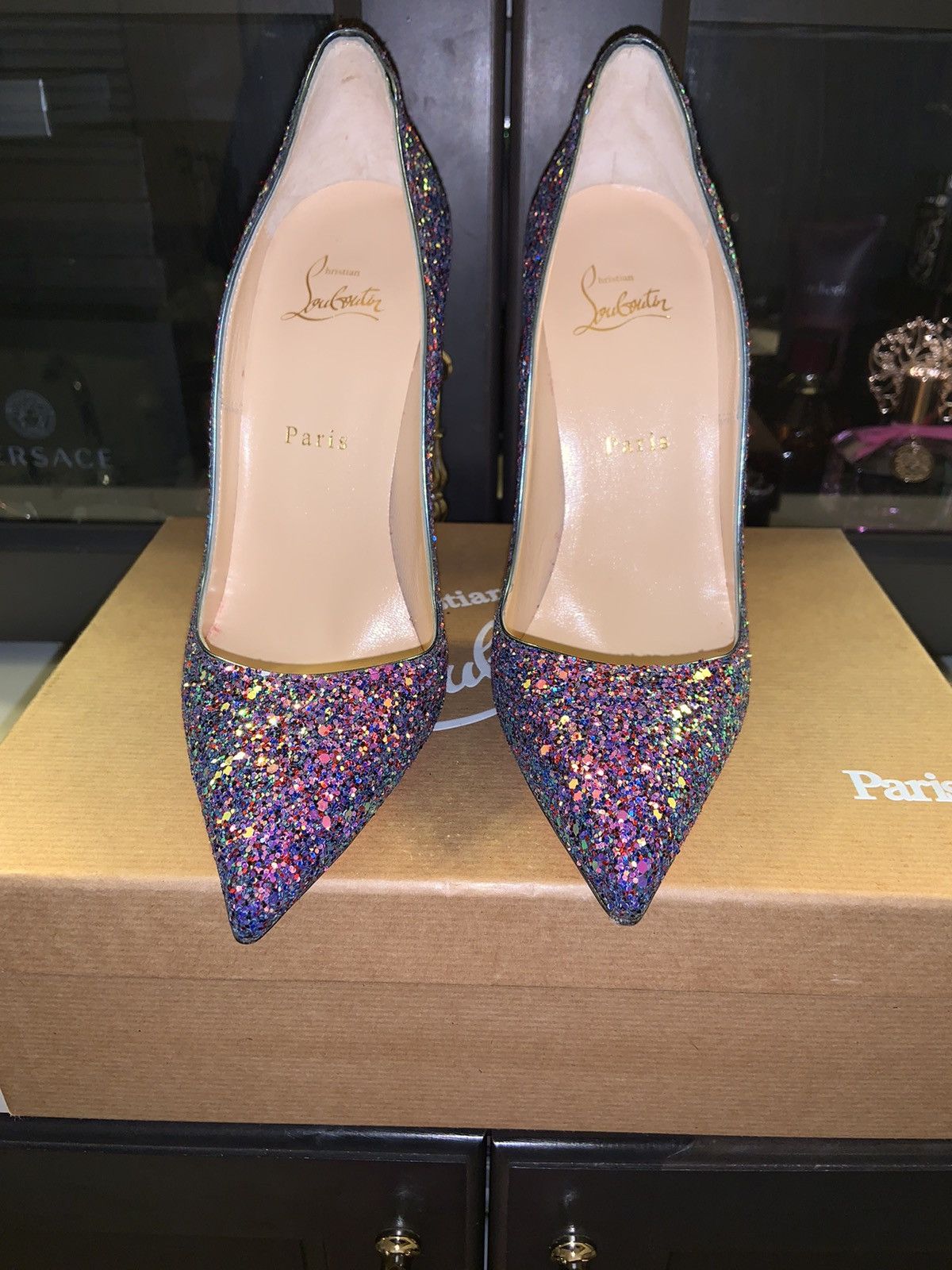louboutin so kate glitter