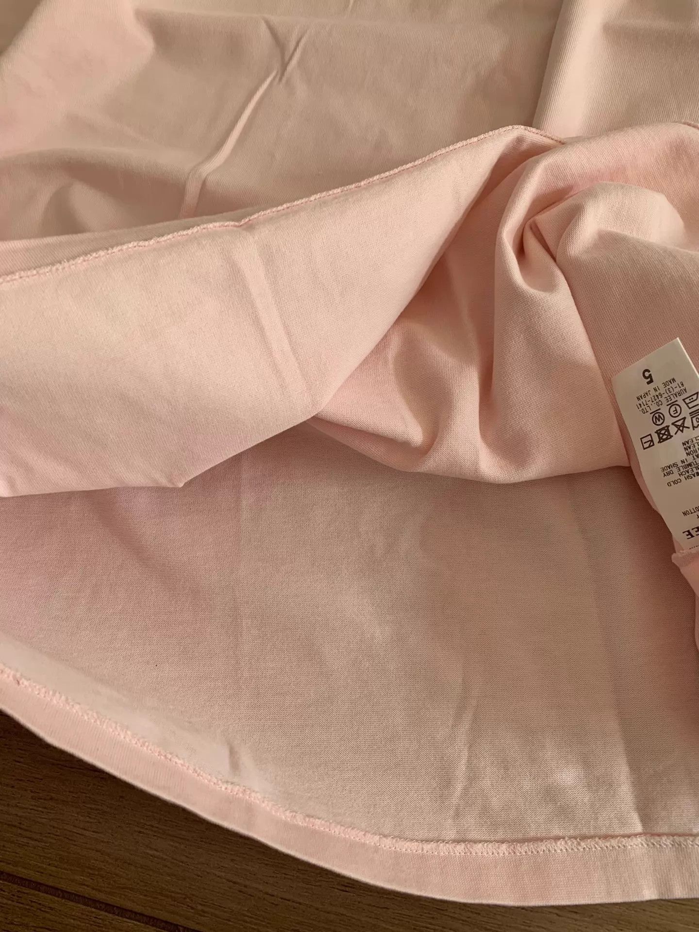 Auralee AURALEE LUSTER PLAITING Jpn Pima Cotton LS Tee Pink Size 5 Size US XXL / EU 58 / 5 - 6 Thumbnail