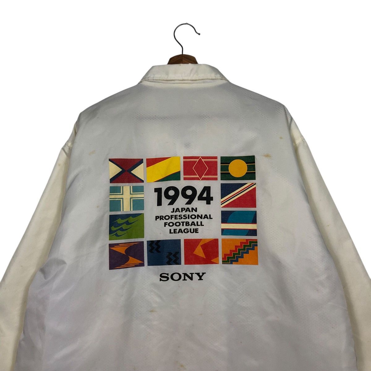 Japanese Brand Vintage 1994 J.League Sony Big Logo Sportswear Issey Miyake Size US M / EU 48-50 / 2 - 10 Thumbnail