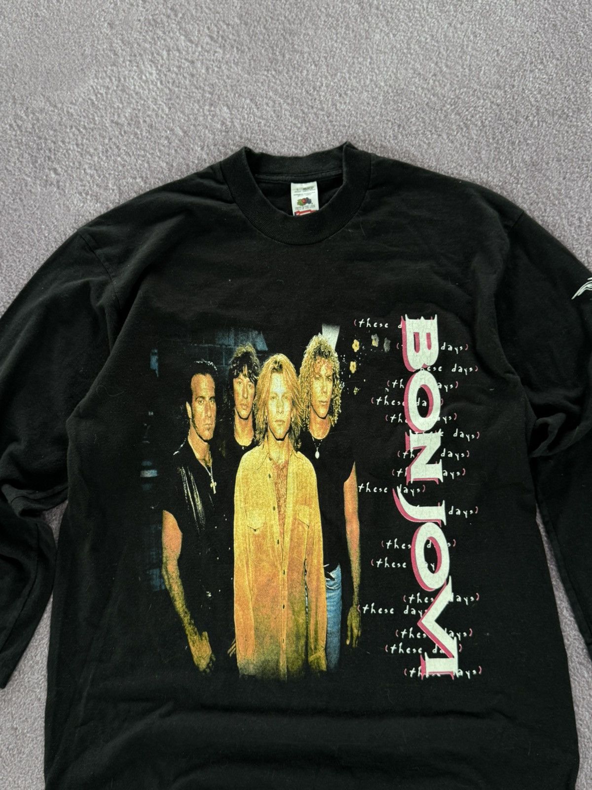 Band Tees Bon Jovi Vintage 1996’s Graphic Print Grunge Band T-Shirt Size US L / EU 52-54 / 3 - 2 Thumbnail