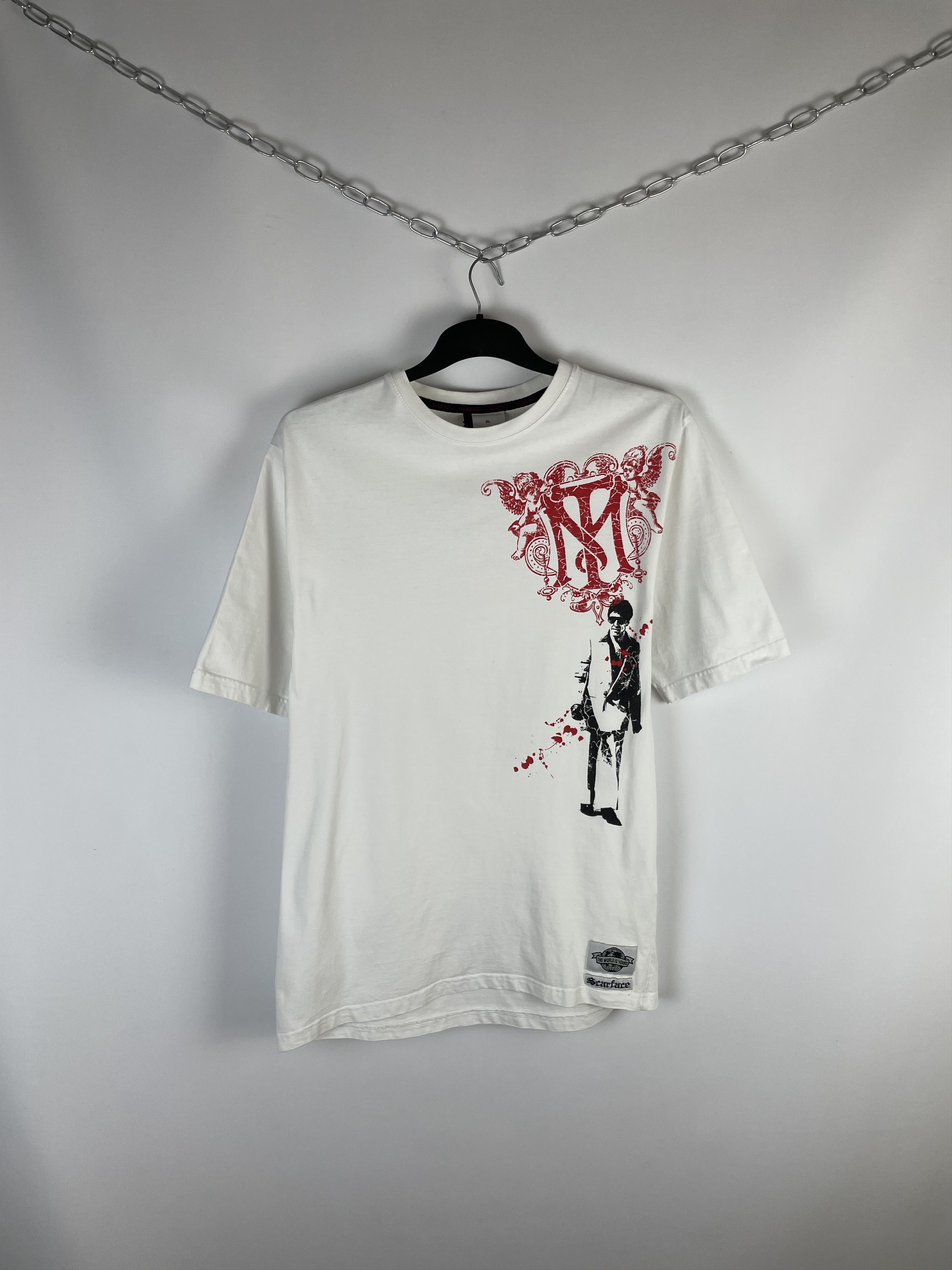 Vintage Vintage 90s Scarface Tee Size US XL / EU 56 / 4 - 1 Thumbnail