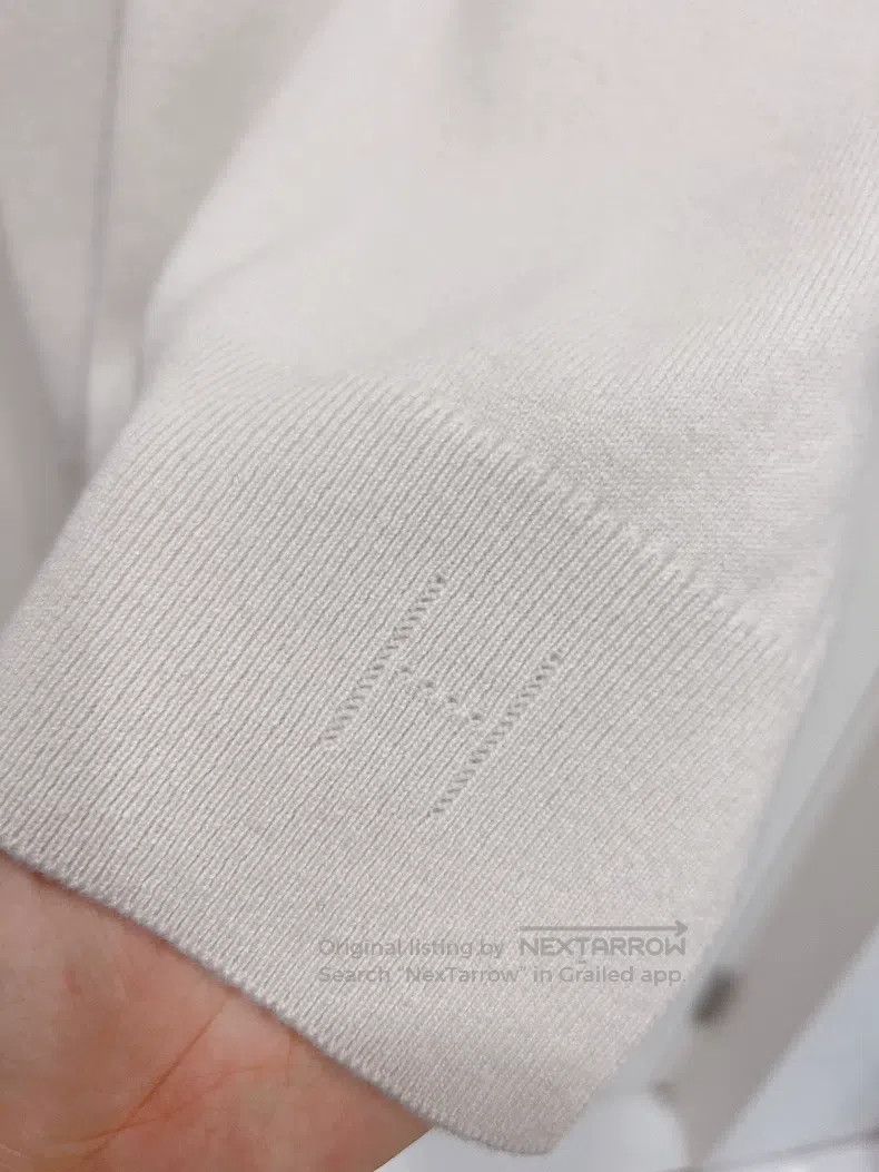 Hermes Hermes White Cashmere Short Sleeve T-Shirt Size XS / US 0-2 / IT 36-38 - 4 Thumbnail