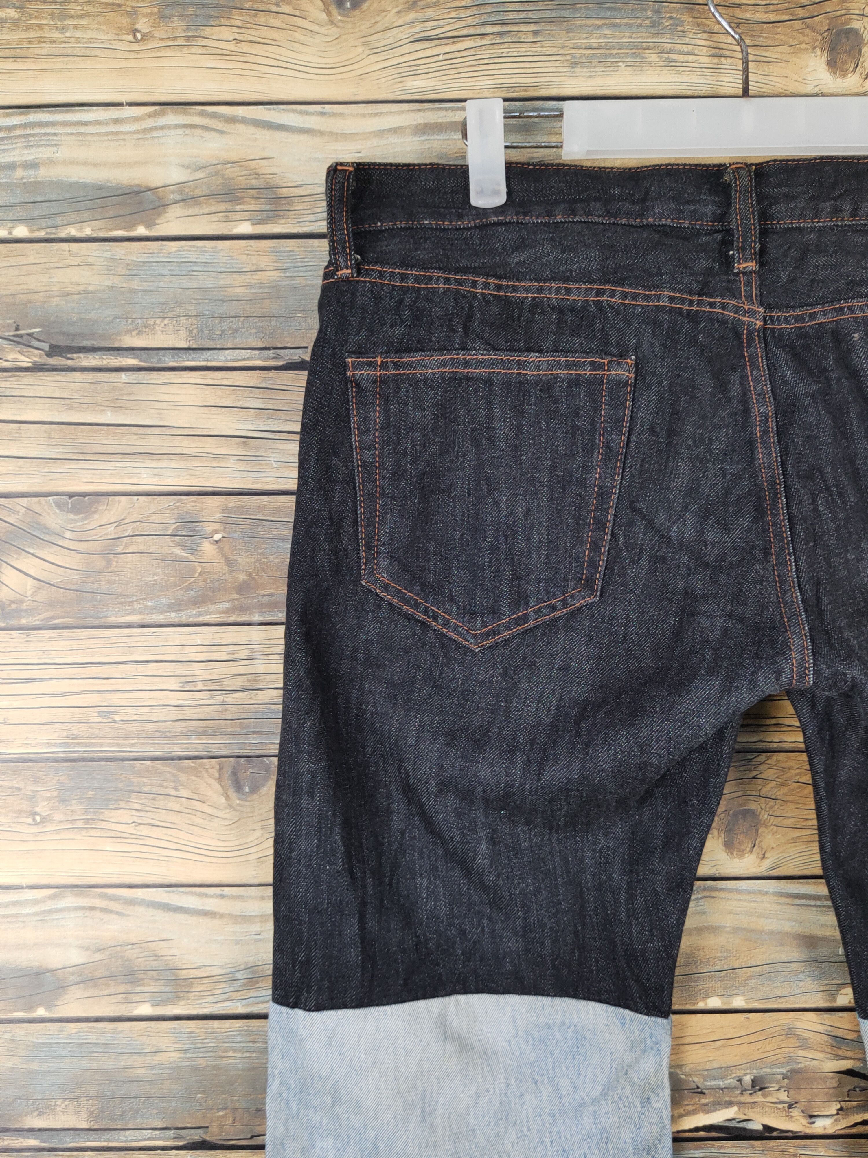 Japanese Brand Uniqlo japan patchwork Distressed Ripped denim Jeans #W1970 Size US 35 - 8 Thumbnail