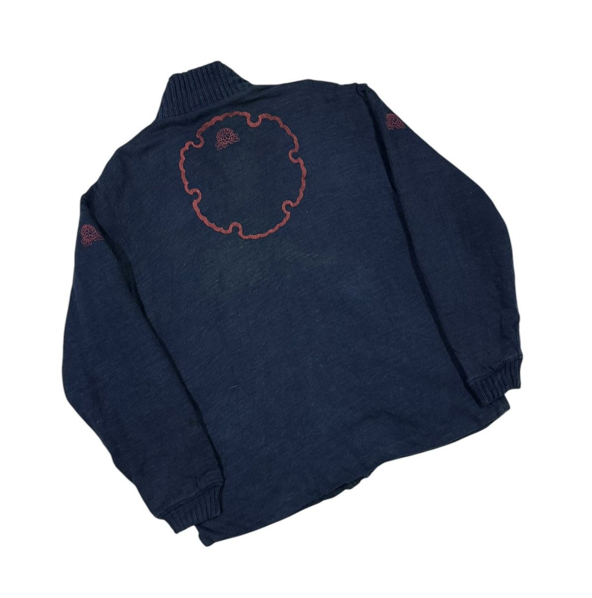 45rpm × Japanese Brand × Vintage Vtg🔥Chikiriya Artist Tatoo Design Artwork Indigo Sweater Size US M / EU 48-50 / 2 - 15 Thumbnail