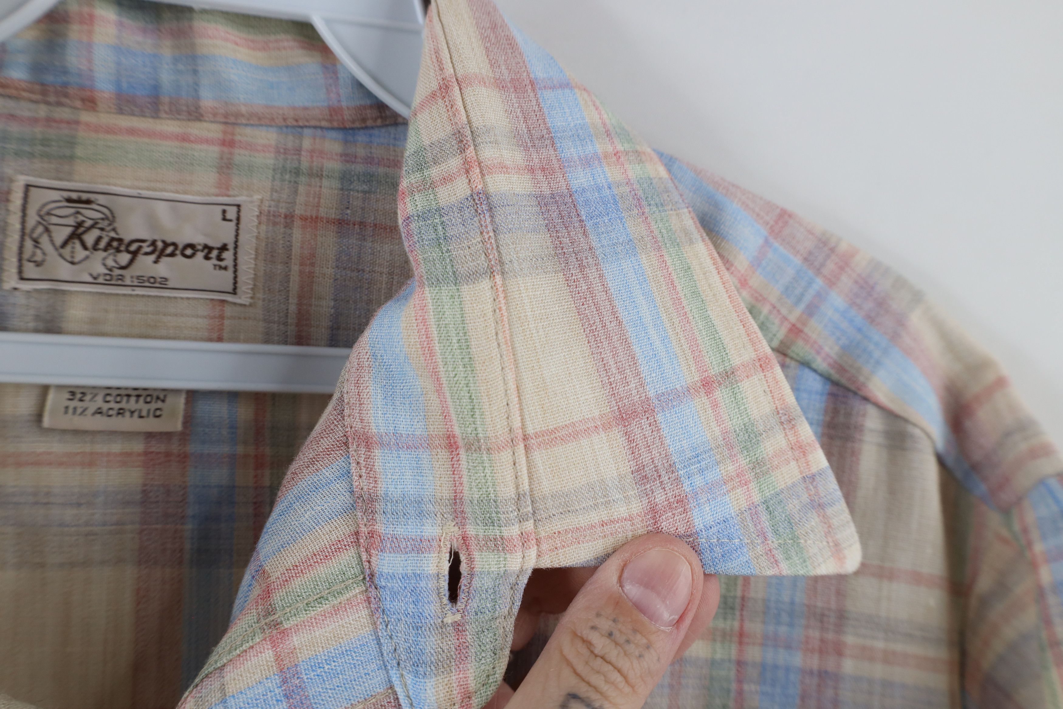 Vintage Vintage 70s Streetwear Short Sleeve Collared Button Shirt Size US L / EU 52-54 / 3 - 7 Thumbnail