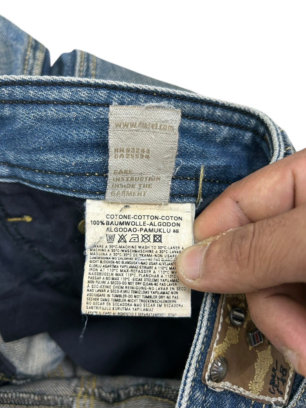 Diesel Diesel Trojan Jean Mud Washed Distressed Straight Cut Size US 30 / EU 46 - 18 Thumbnail