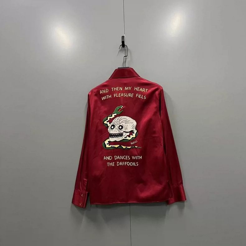 Gucci Gucci Skull Silk Shirt 44 Size-2505 Size US L / EU 52-54 / 3 - 2 Thumbnail