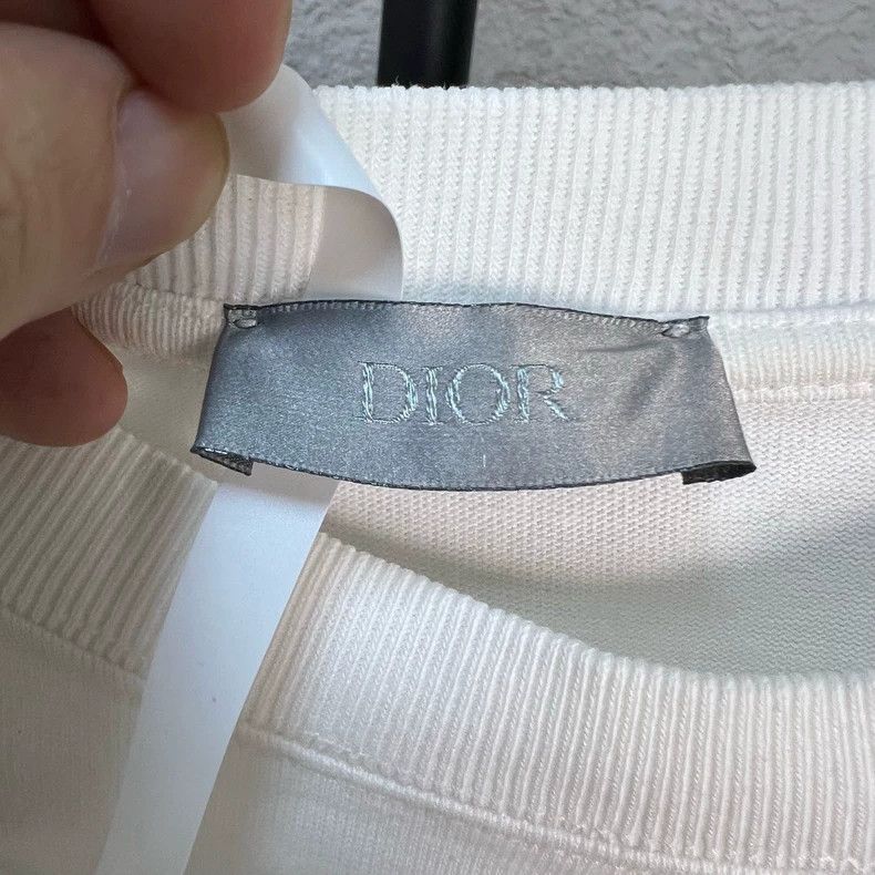 Dior Dior White T-shirt with saddle bag print Size US S / EU 44-46 / 1 - 3 Thumbnail
