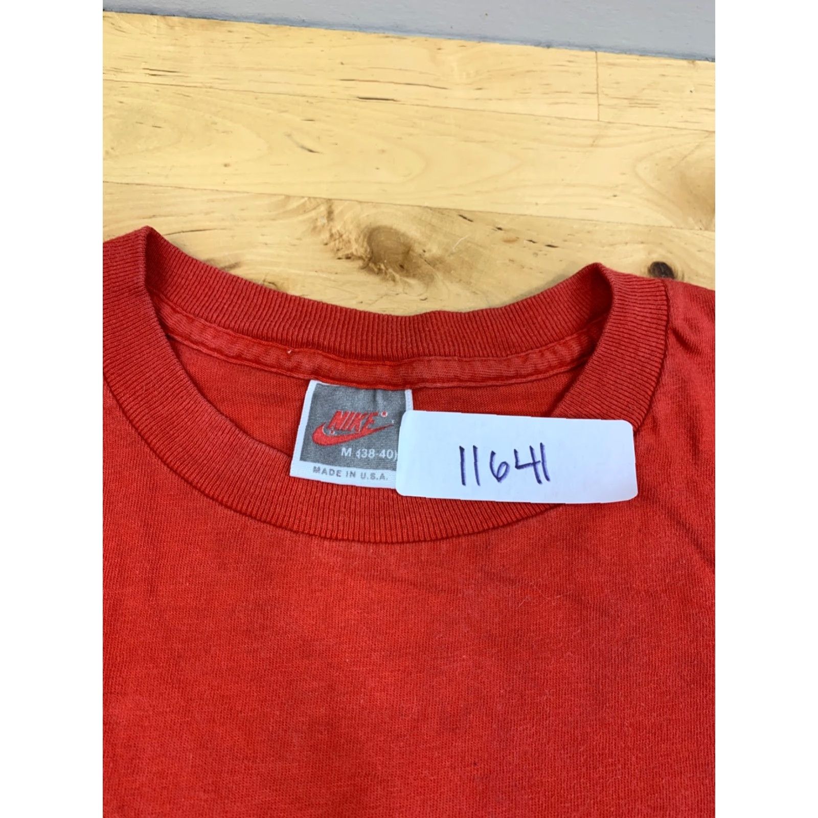 Nike VINTAGE Nike Long Sleeve Shirt Mens M Red 90s Sports Just Do It Nike Shirt T-Shirt Brand Nike Mens M Red Vintage 90s Sports Shirt Size US M / EU 48-50 / 2 - 2 Thumbnail