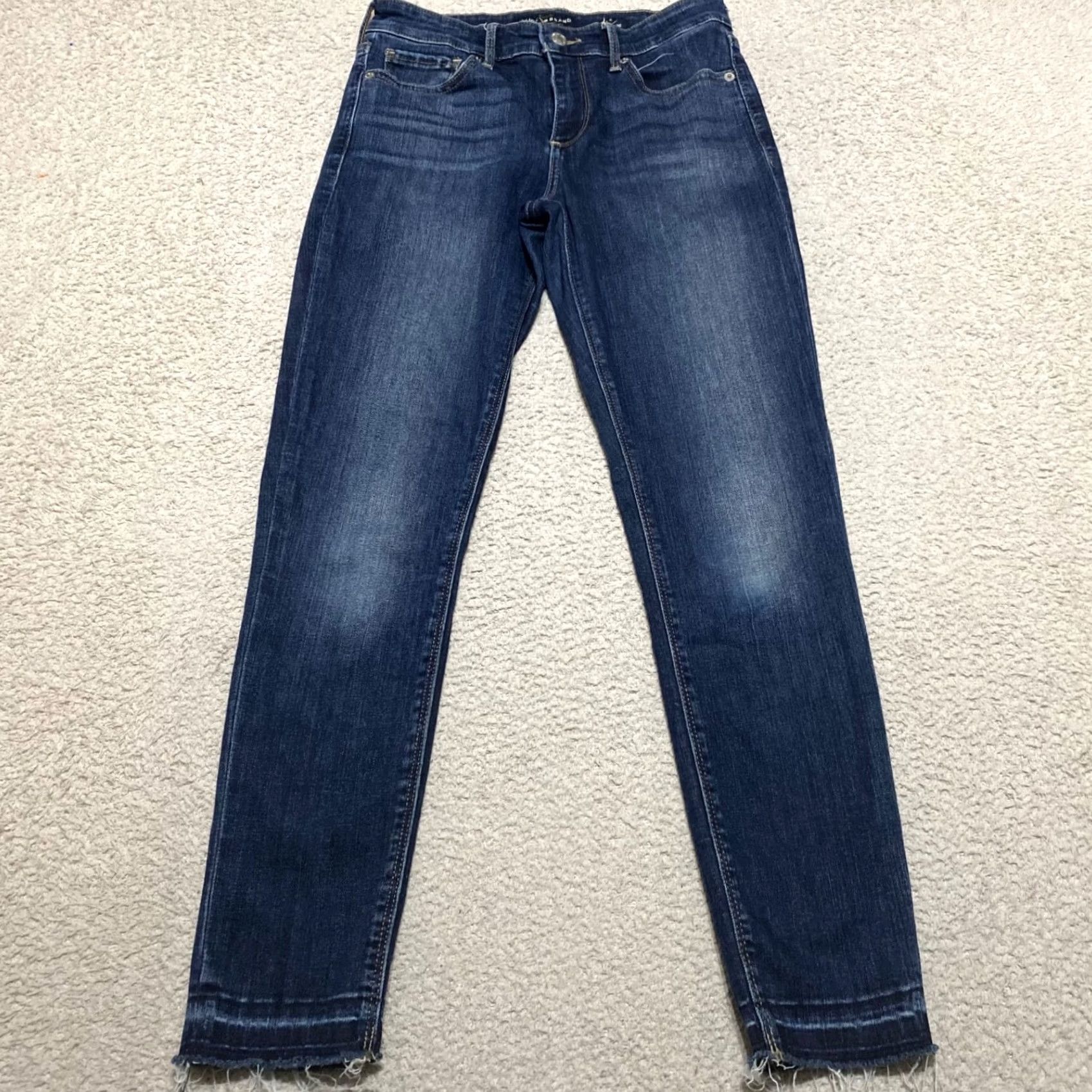 Lucky Brand Lucky Brand Jeans Womens 2 Blue Denim Dark Wash Ava Skinny Mid Rise 26 Inseam Regular 5-Pocket Size 26" / US 2 / IT 38 - 2 Thumbnail