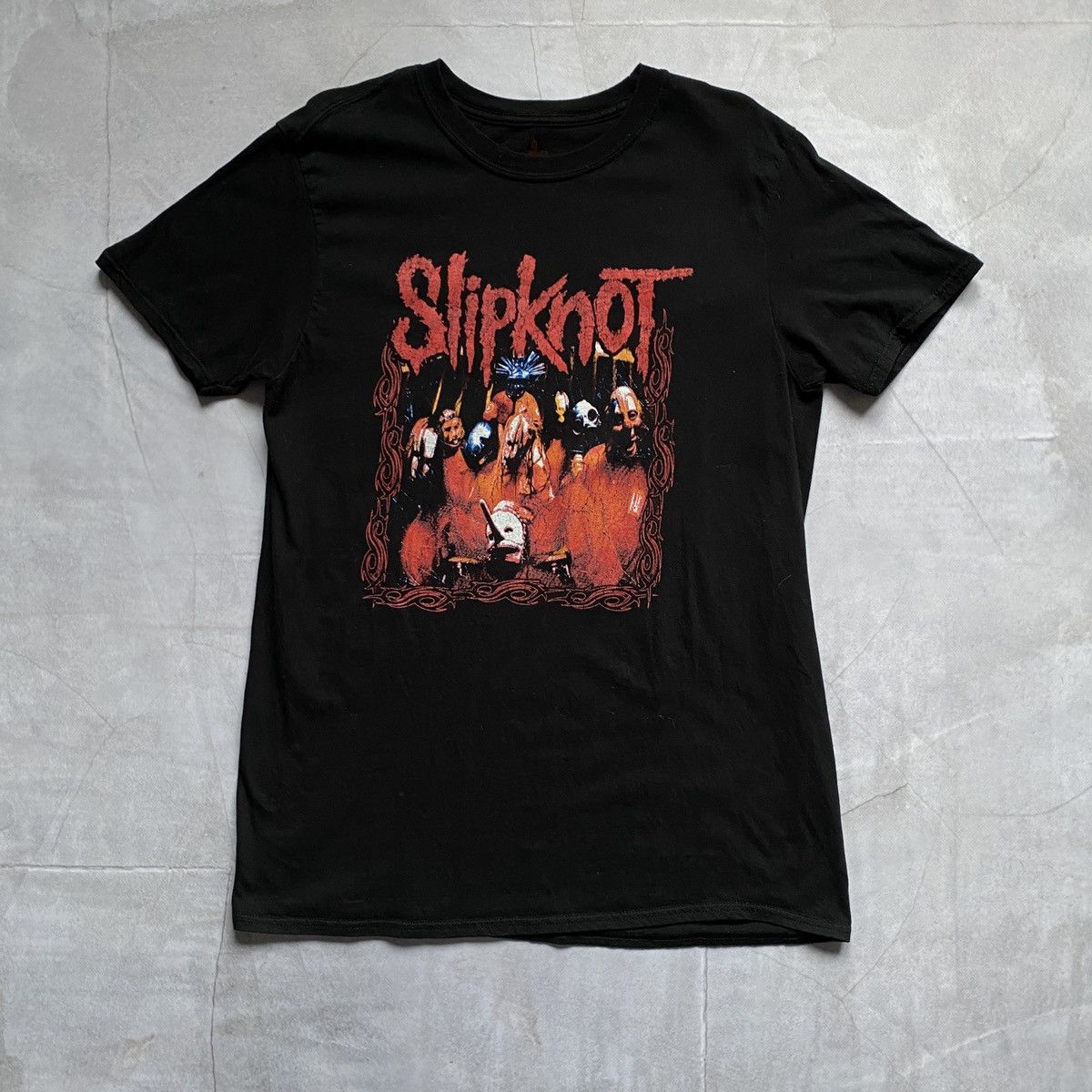 Band Tees × Slipknot × Vintage Vintage Slipknot T-Shirt tour Faded Style 90s Y2K Masks Size US M / EU 48-50 / 2 - 1 Thumbnail