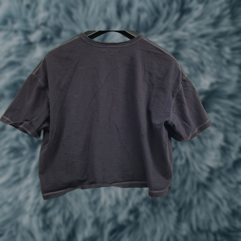 Madewell Madewell Short Sleeve Cropped T-Shirt Black Small Women Size S Flaws See Pic Size S / US 4 / IT 40 - 1 Thumbnail